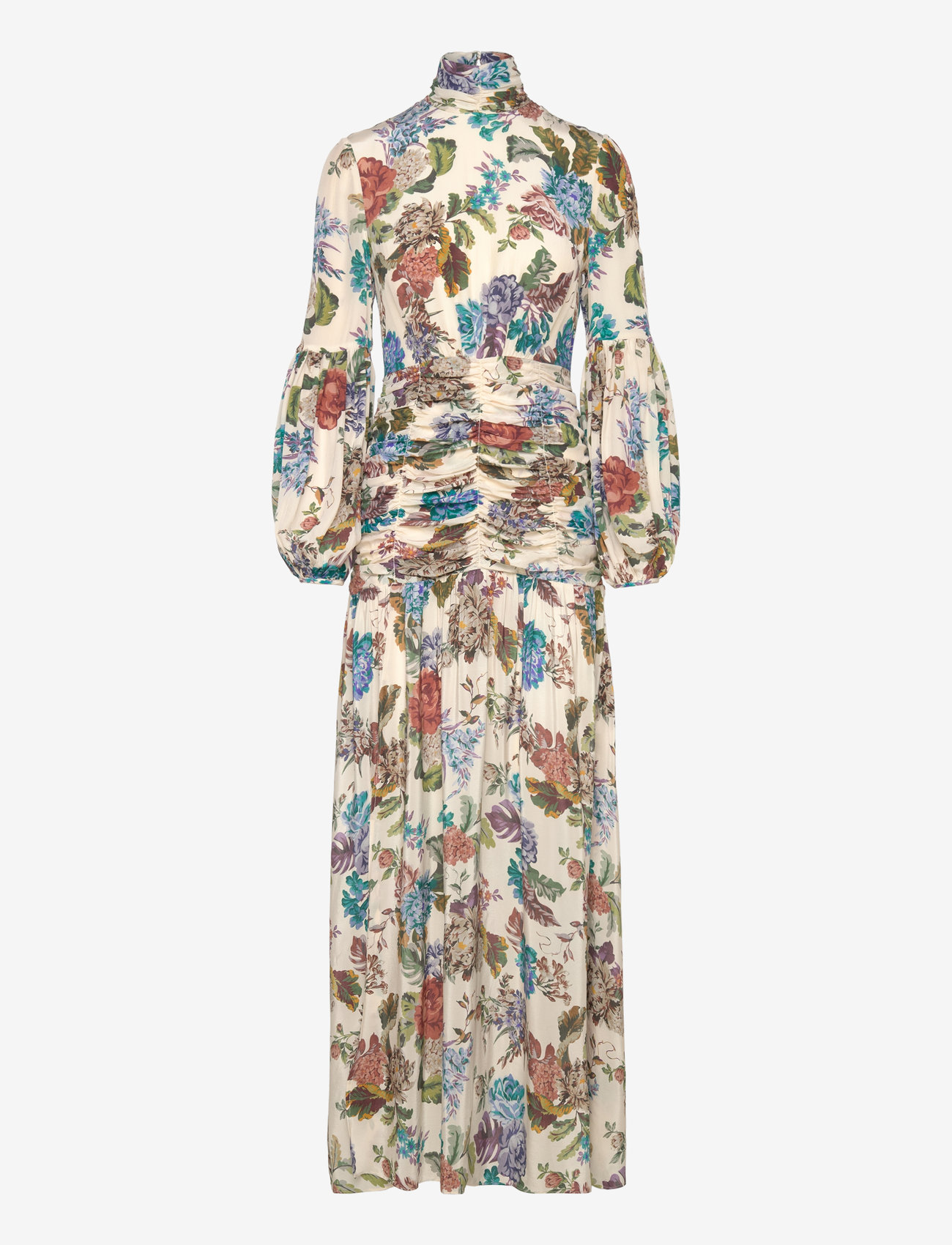 Malina - Thalia draped waist maxi dress - botanic florals - 1