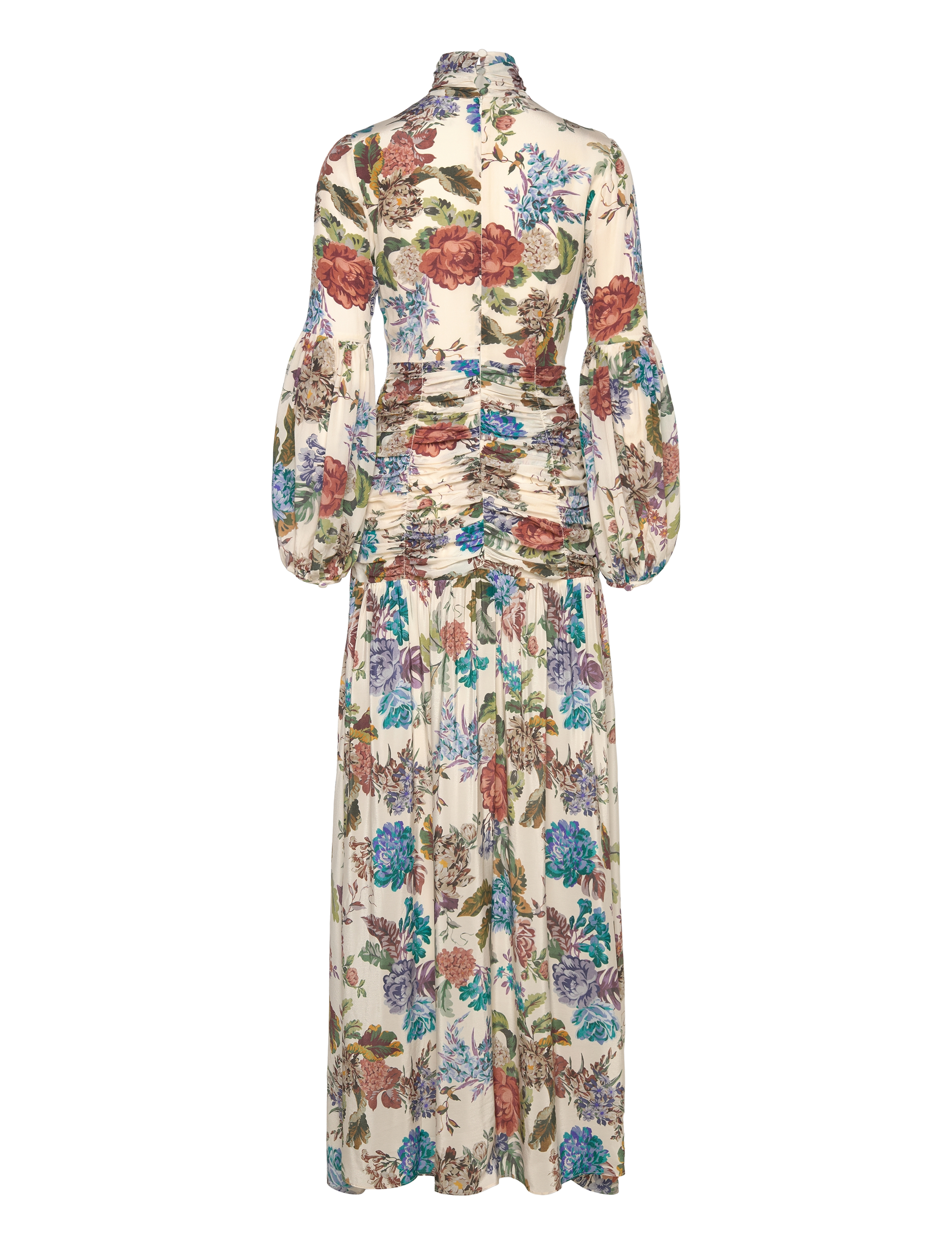 Malina - Thalia draped waist maxi dress - botanic florals - 2