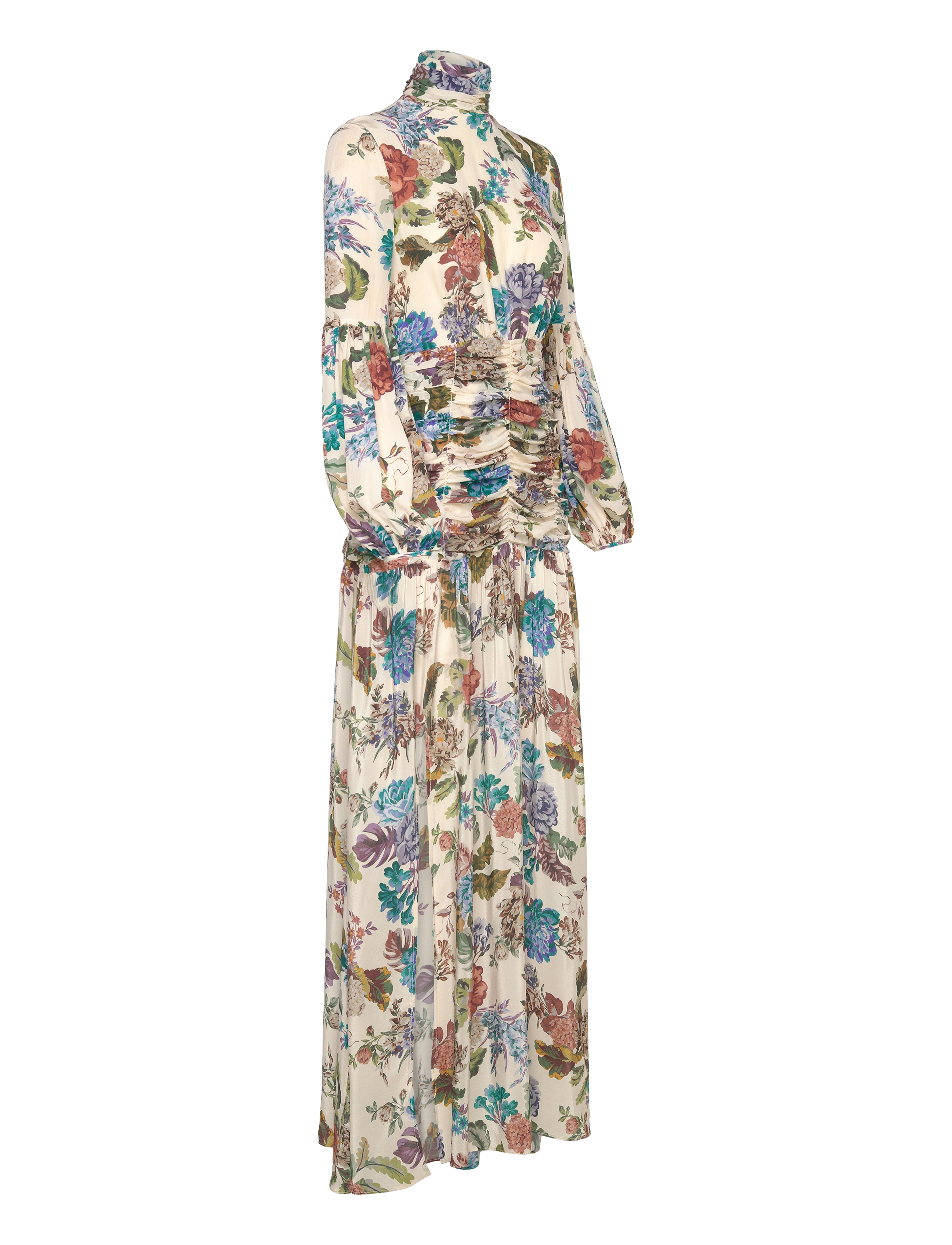 Malina - Thalia draped waist maxi dress - botanic florals - 3
