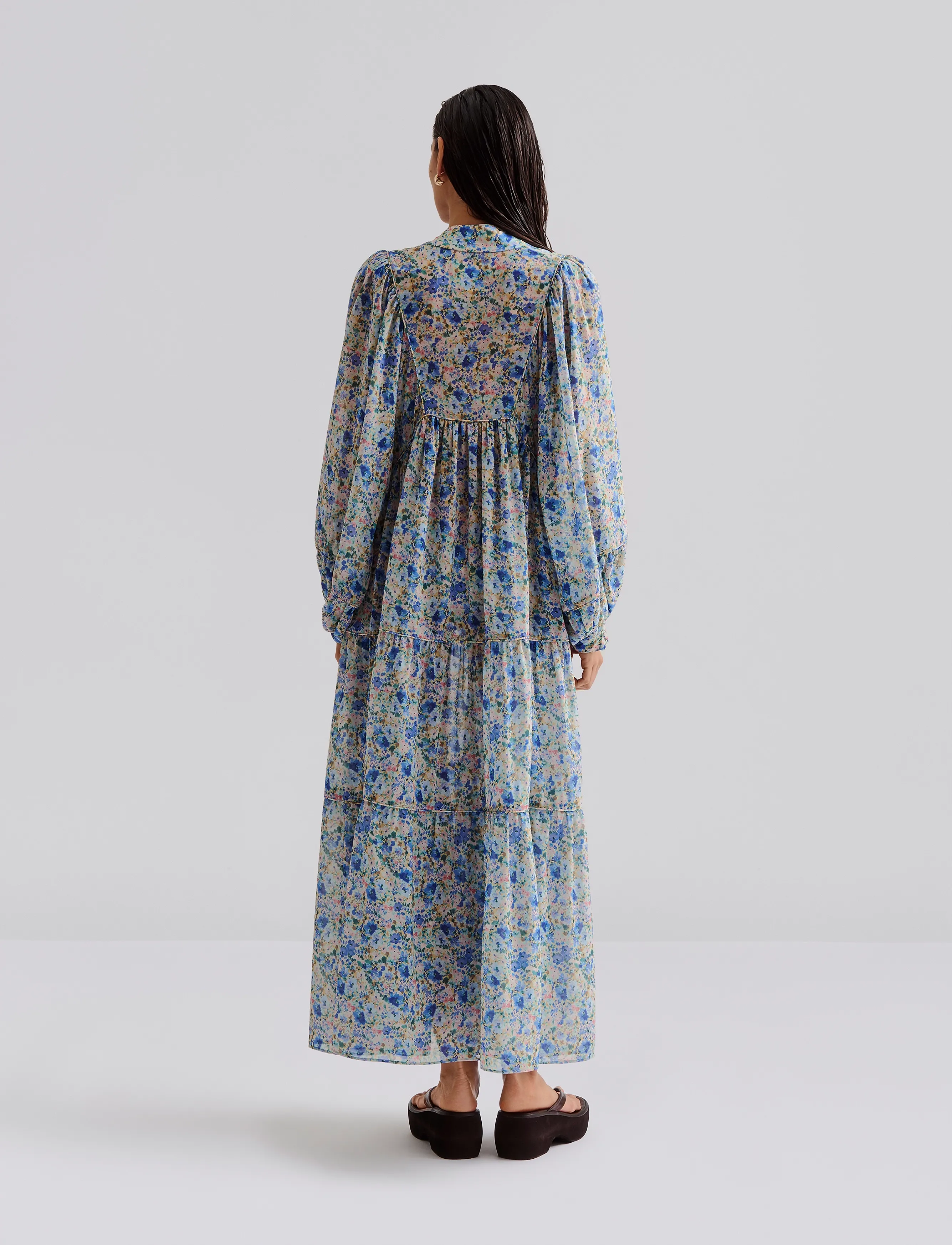 Malina - Alouette flowy beach kaftan dress - ditsy - 3