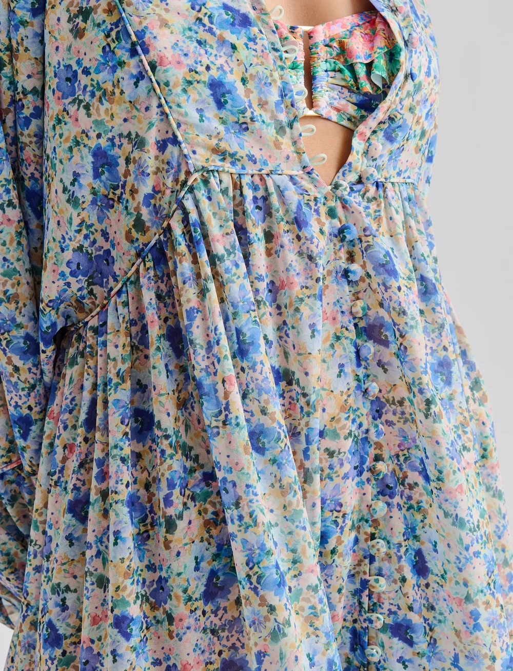 Malina - Alouette flowy beach kaftan dress - fashion trends - ditsy - 4