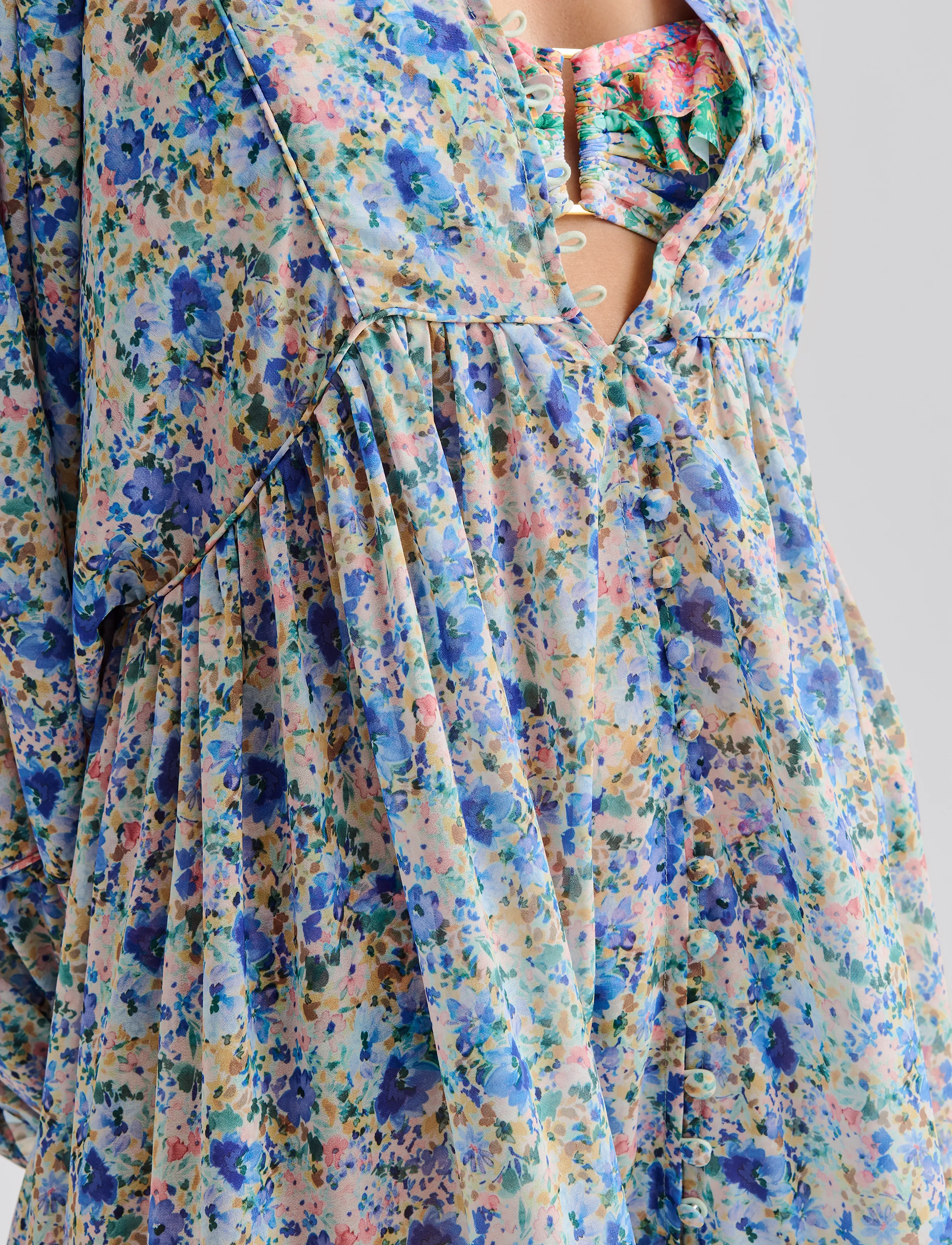 Malina - Alouette flowy beach kaftan dress - ditsy - 4