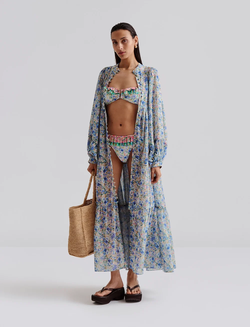 Malina - Alouette flowy beach kaftan dress - fashion trends - ditsy - 5