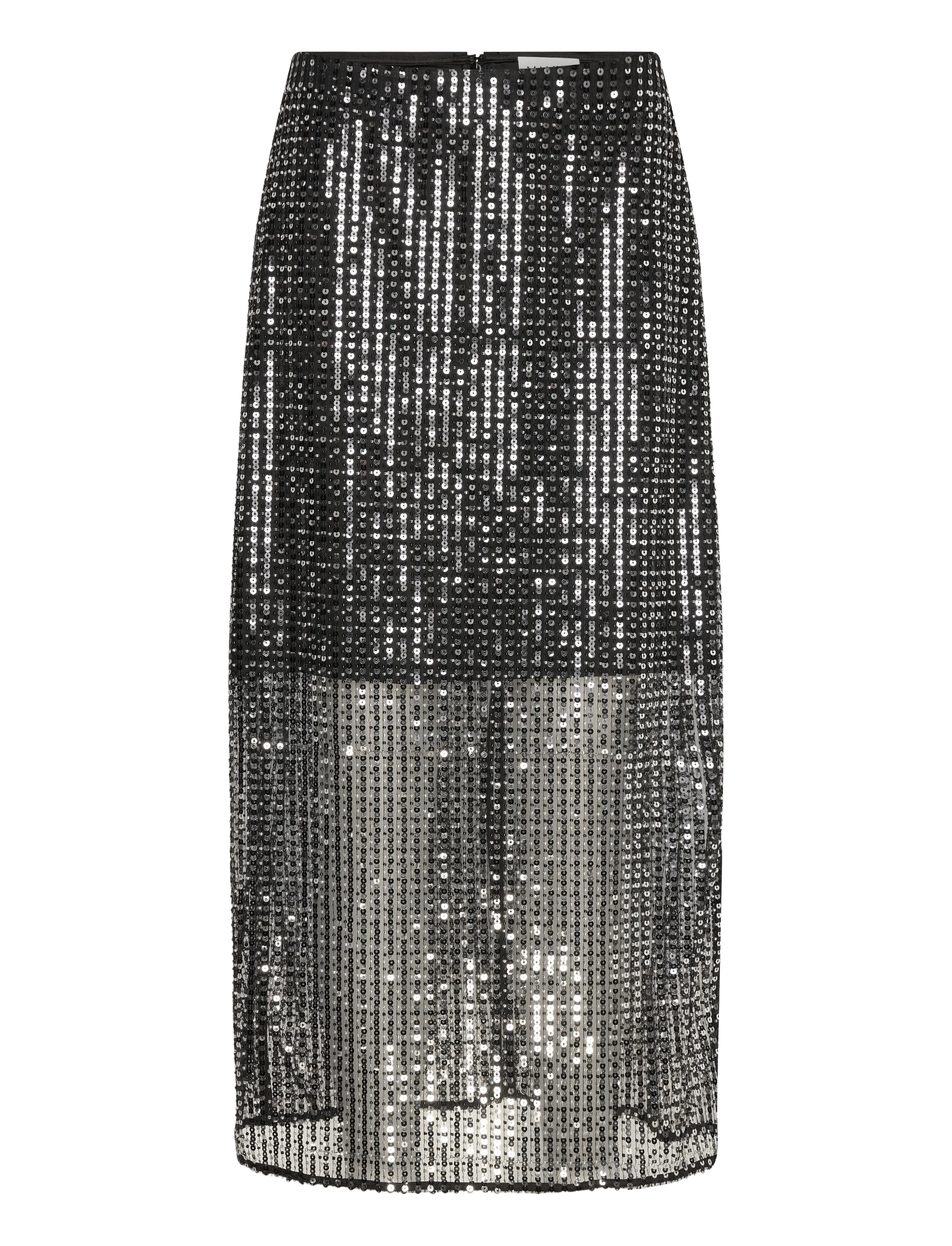 Malina Solina see-through sequin midi skirt - Premium styles - MIDNIGHT SEQUIN / black