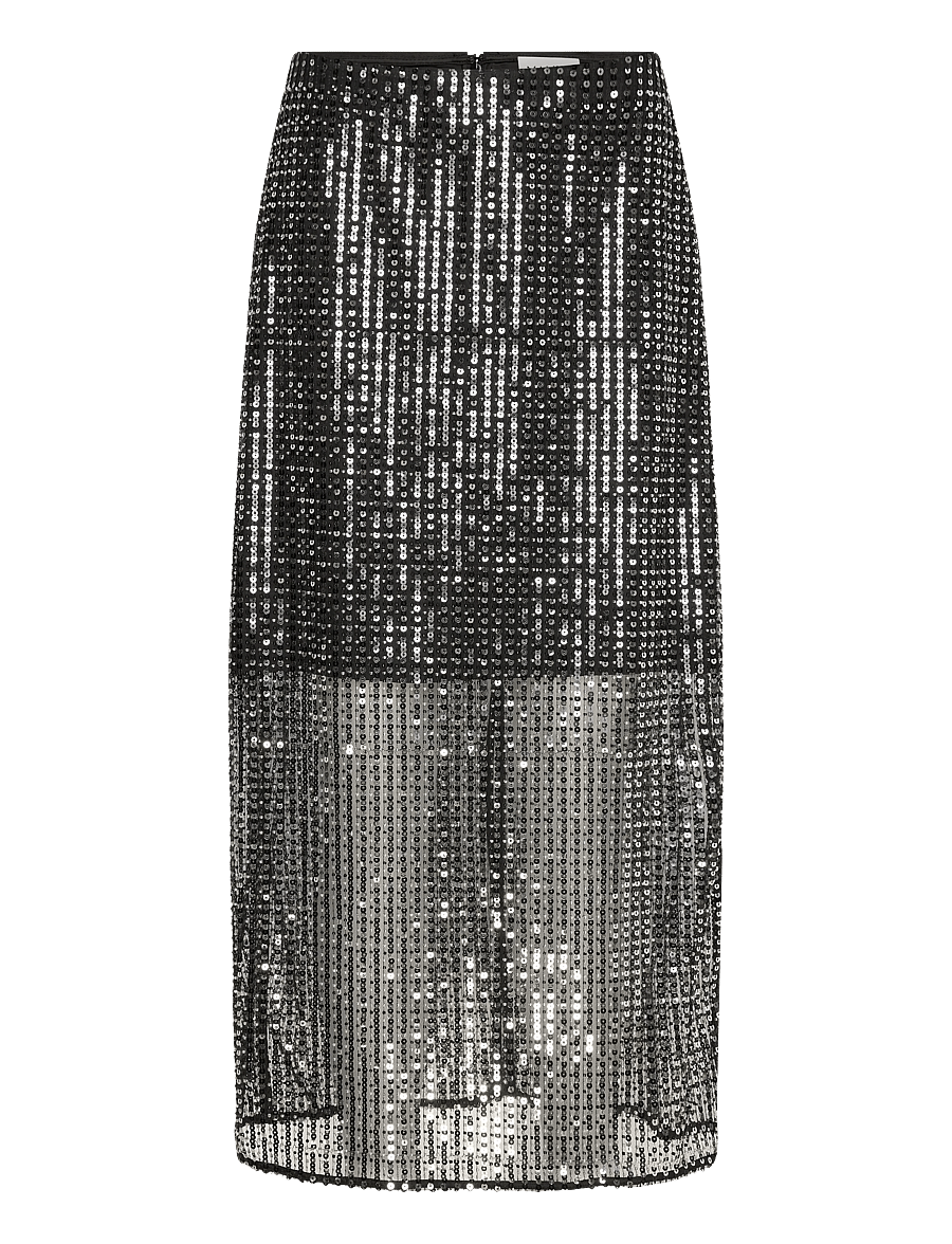 Malina - Solina see-through sequin midi skirt - pailletten-röcke - midnight sequin - 1