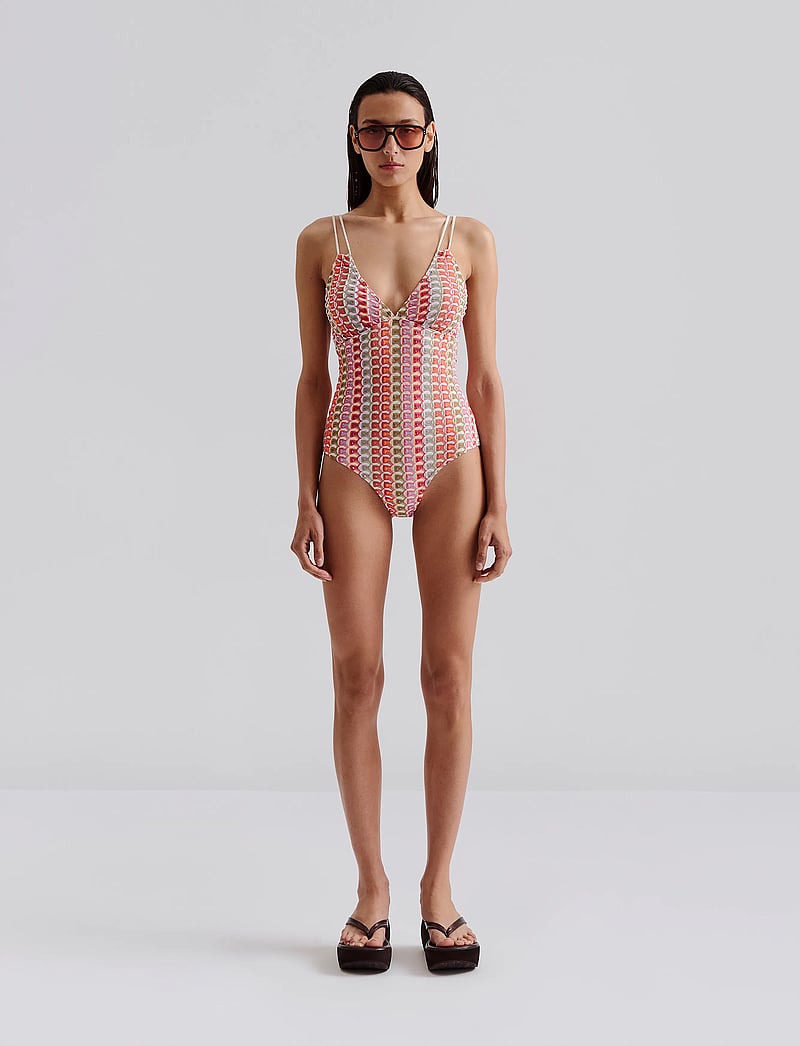 Malina - Nerea fine knitted swimsuit - badedragter - multi - 0