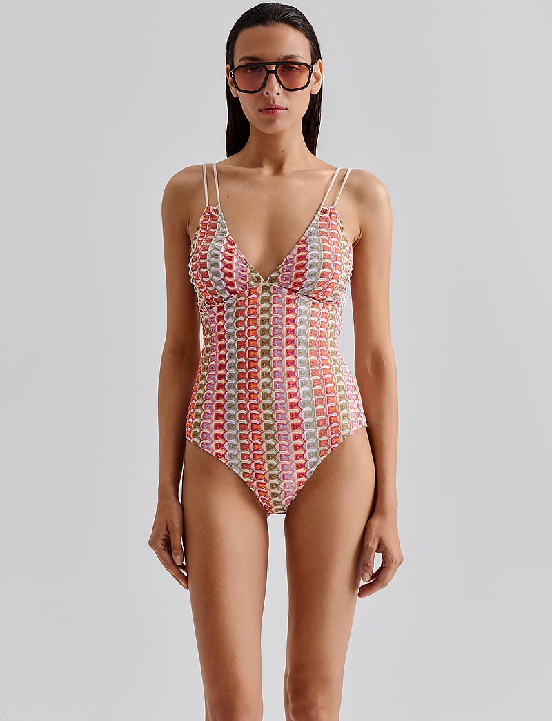 Malina - Nerea fine knitted swimsuit - badedragter - multi - 4