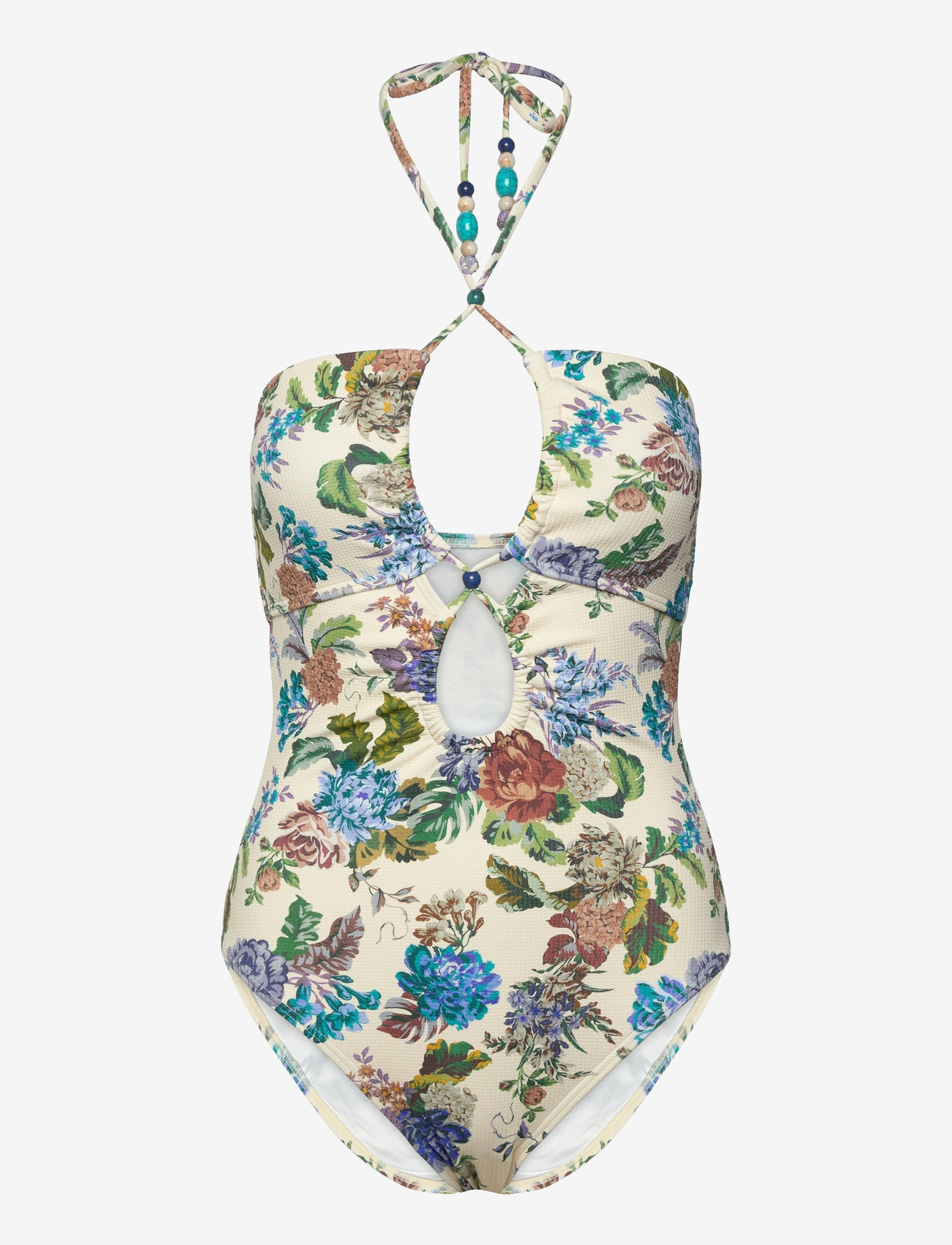 Malina - Idalia Bandeau Cut Out Swimsuit - 1 pièces - botanic florals - 1