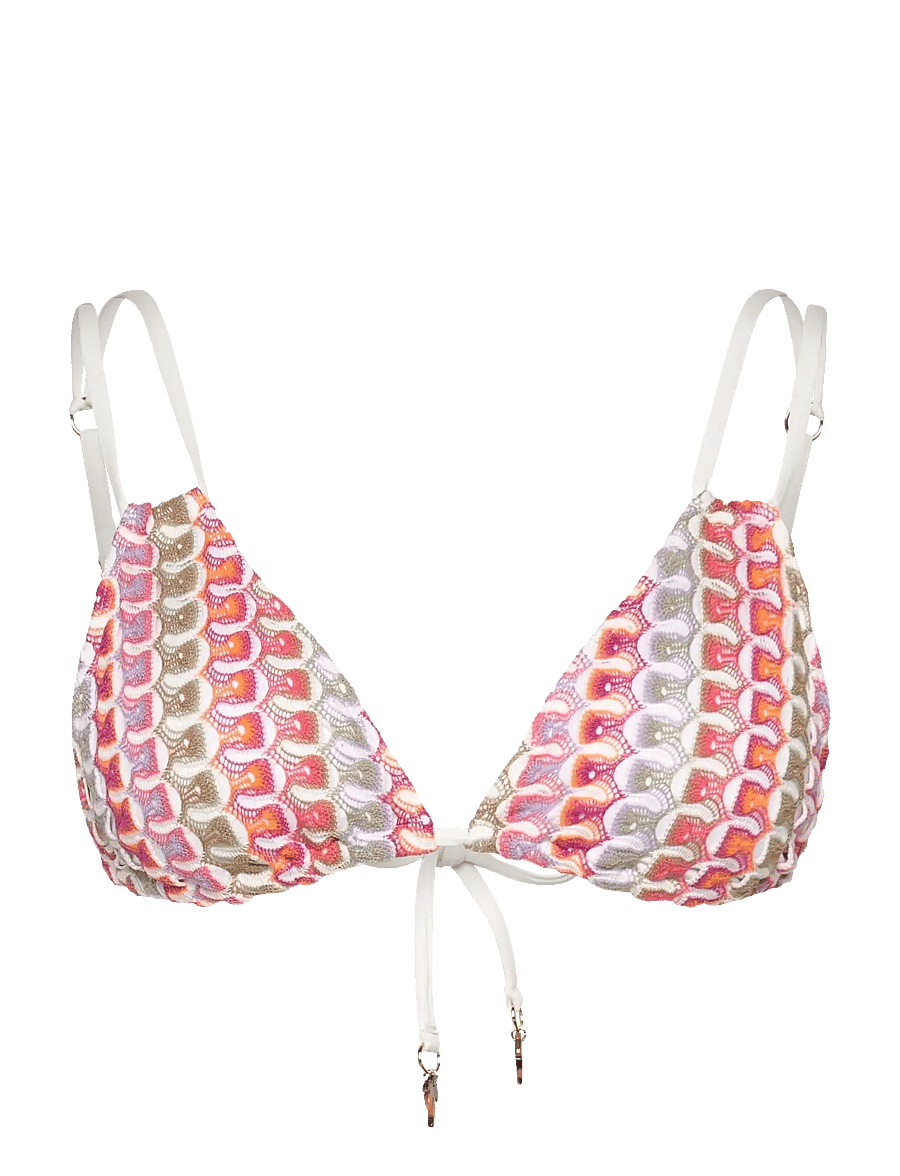 Malina - Irma fine knitted bikini top - multi - 0