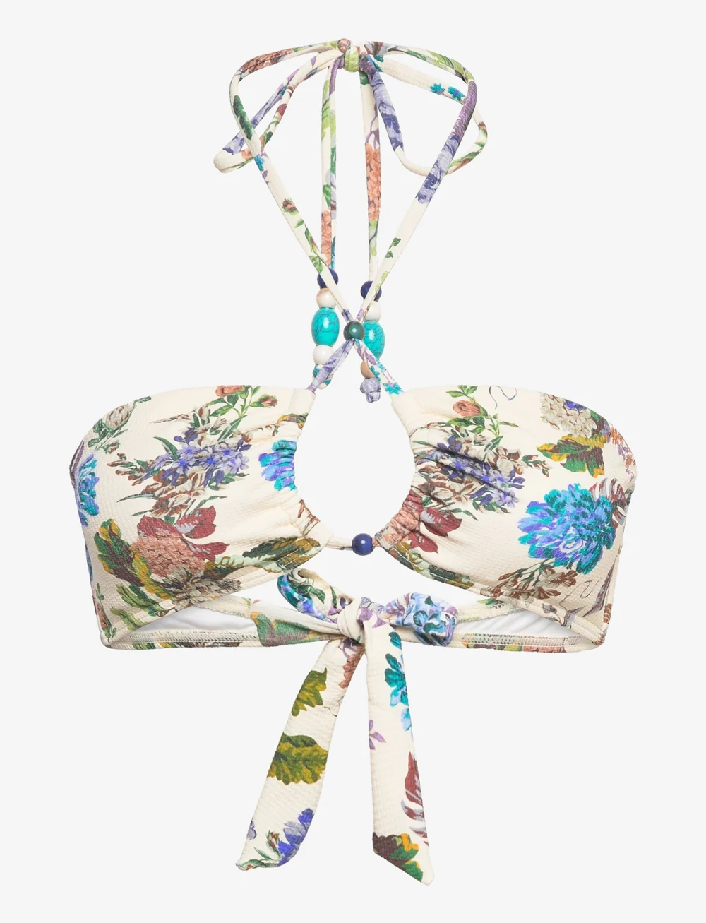 Malina - Cara bandeau bikini top - bandeau-bikini-oberteile - botanic florals - 1