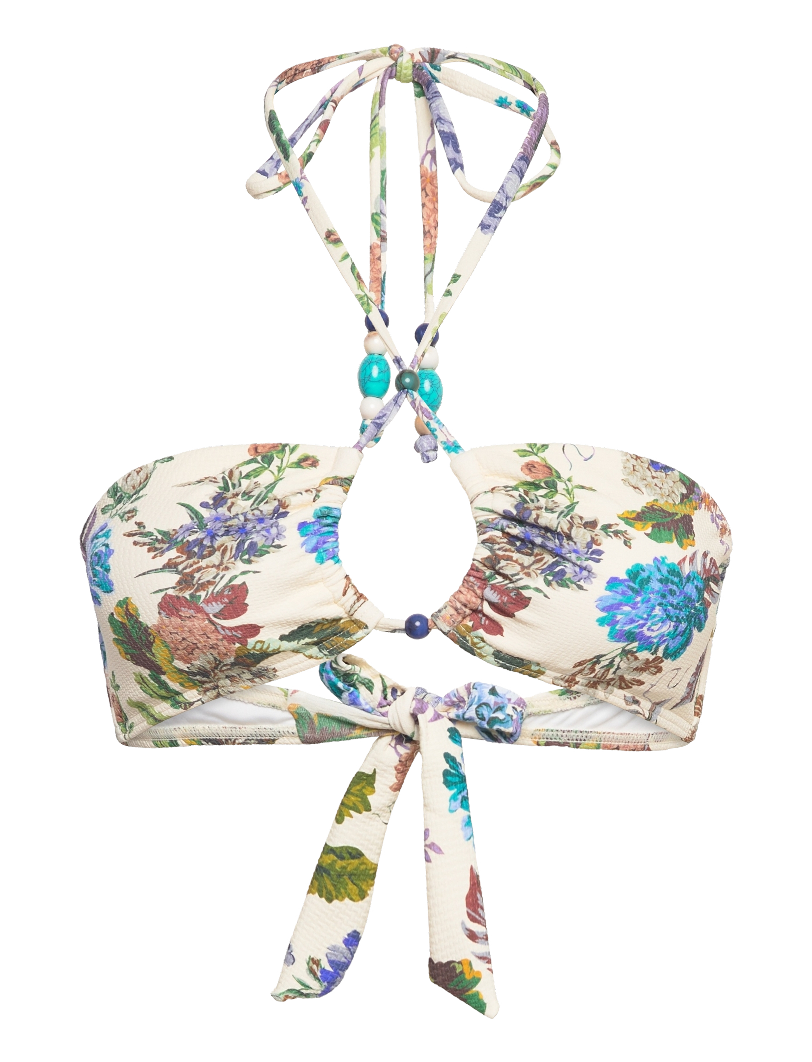Malina - Cara bandeau bikini top - botanic florals - 1