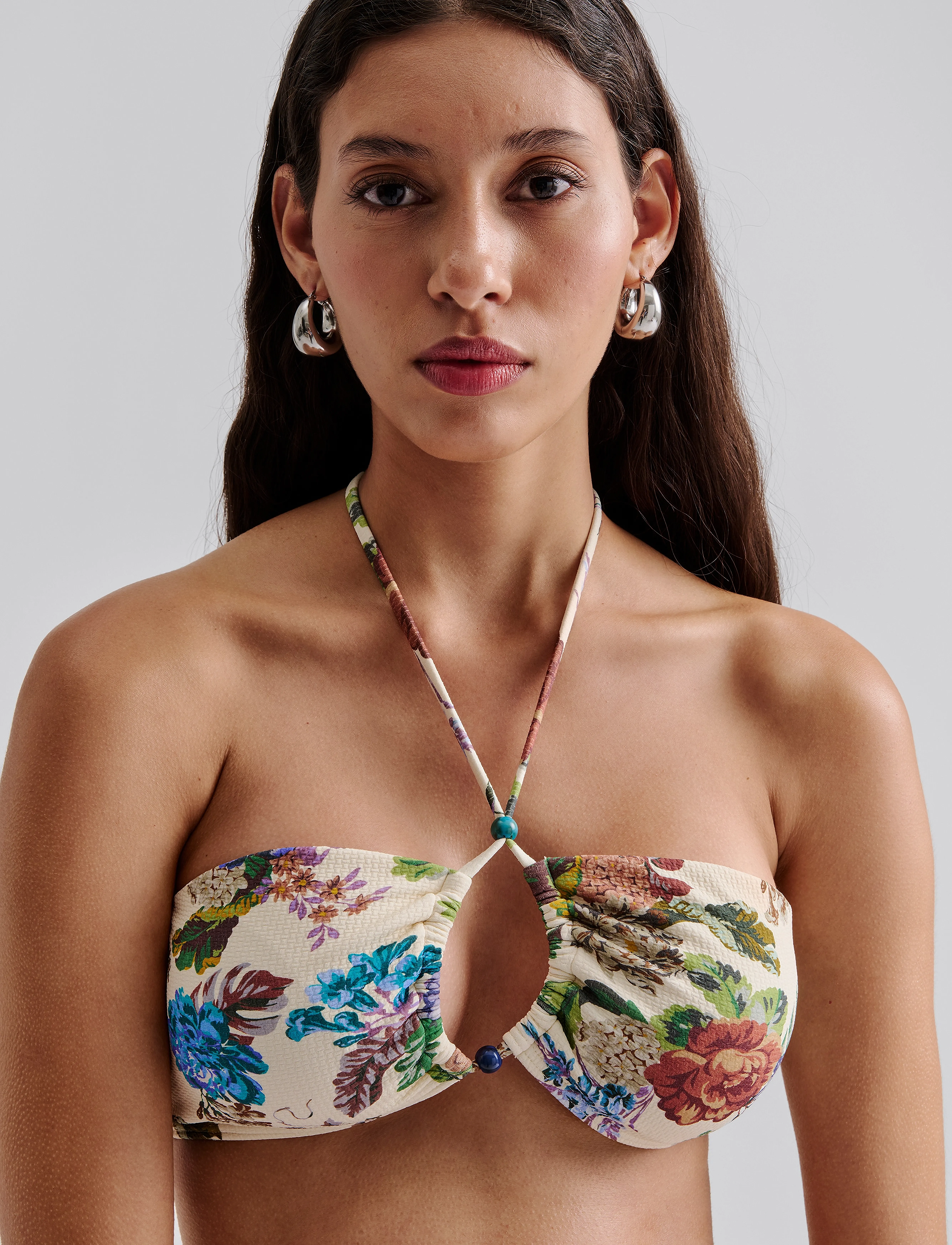 Malina - Cara bandeau bikini top - botanic florals - 3