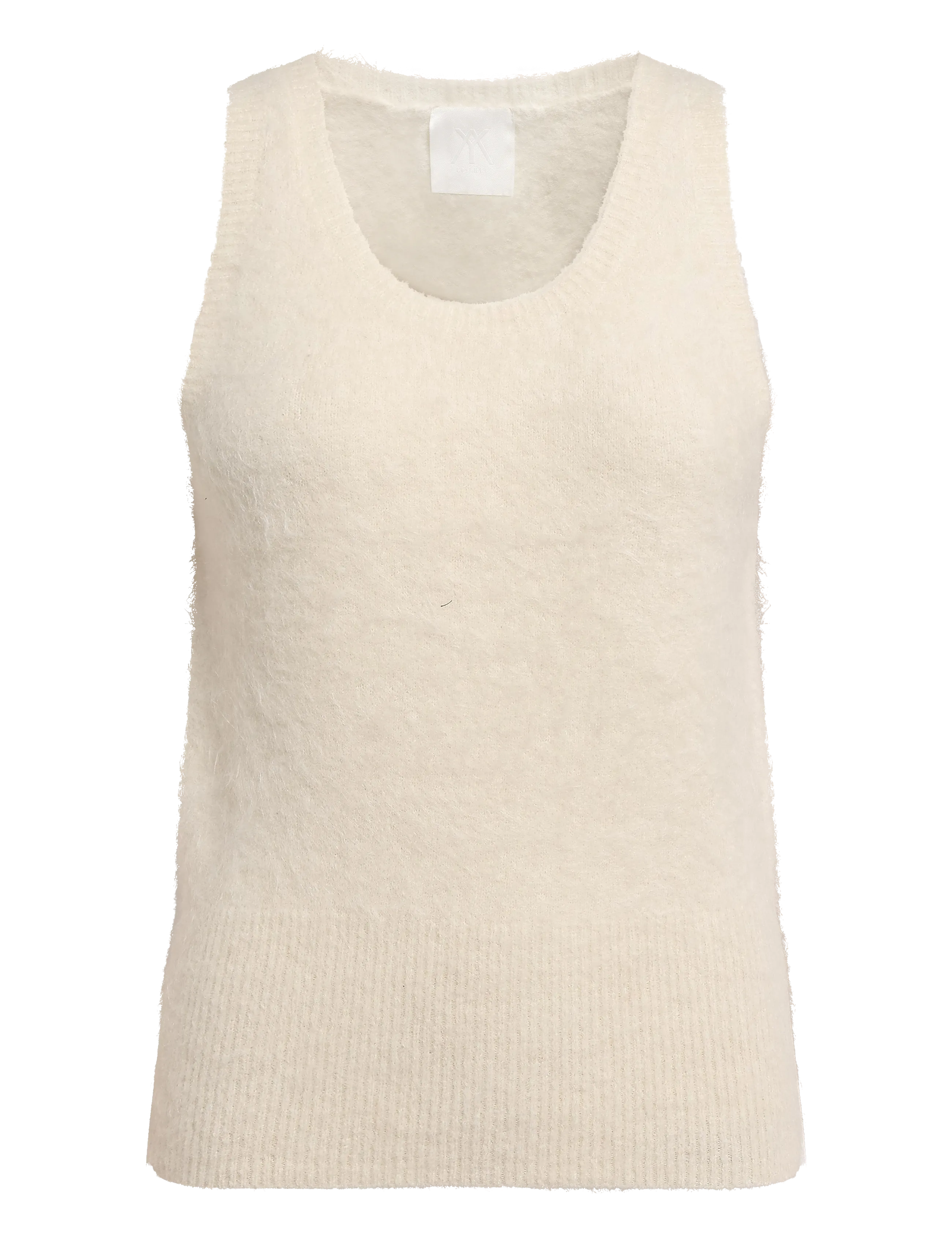 Malina The cozy alpaca top - Sleeveless tops - VANILLA / cream