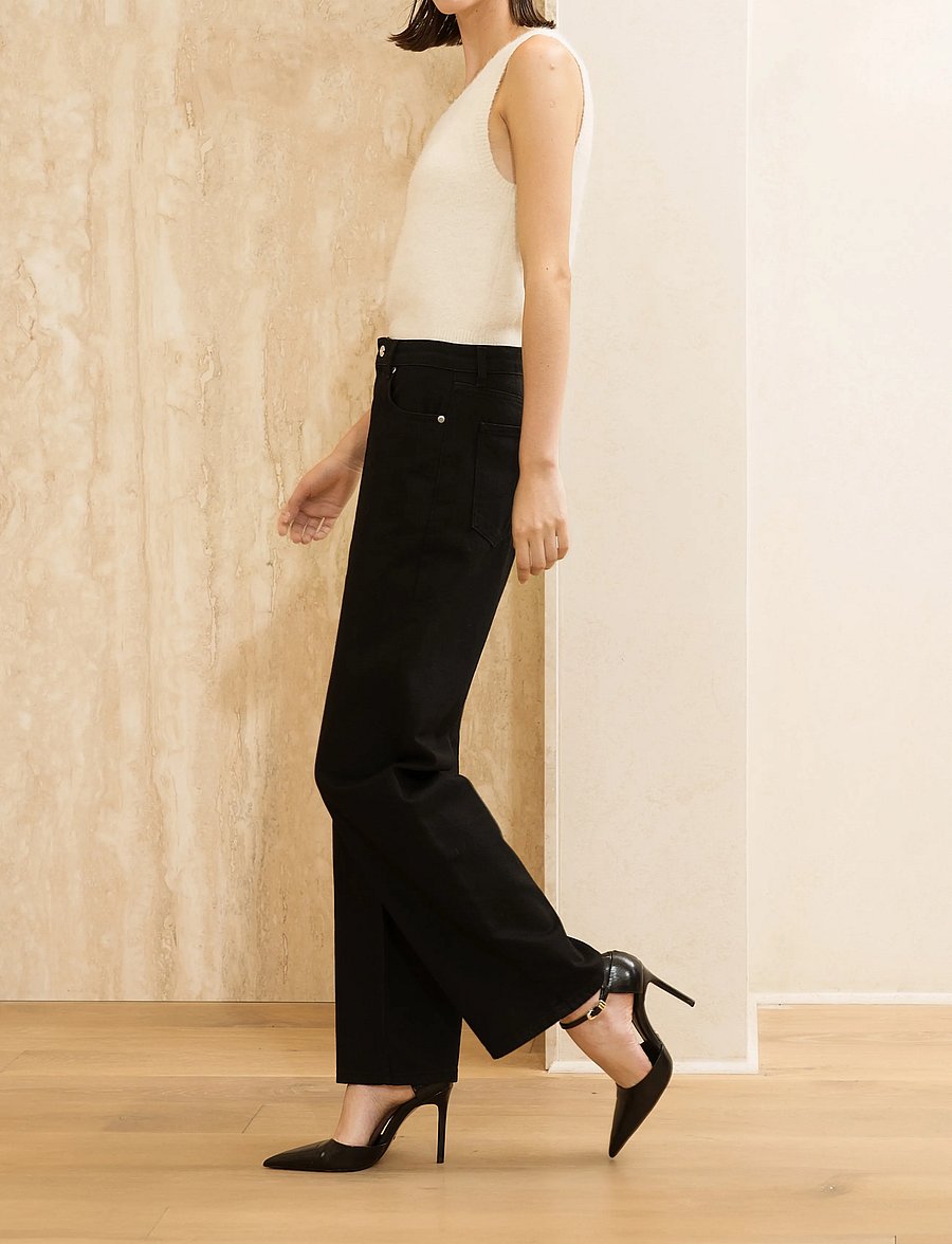 Malina - Low rise soft jeans - raka jeans - black - 0
