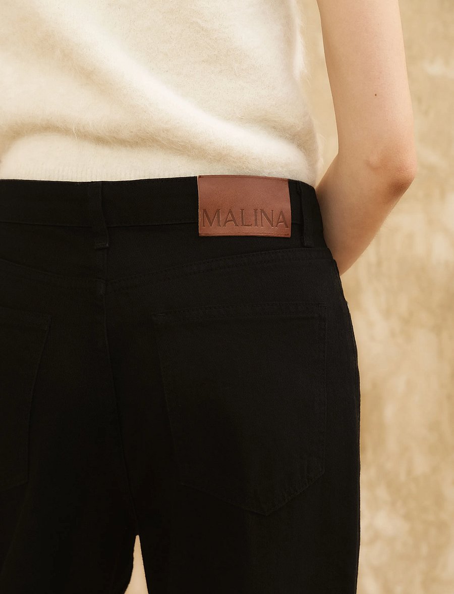 Malina - Low rise soft jeans - raka jeans - black - 4