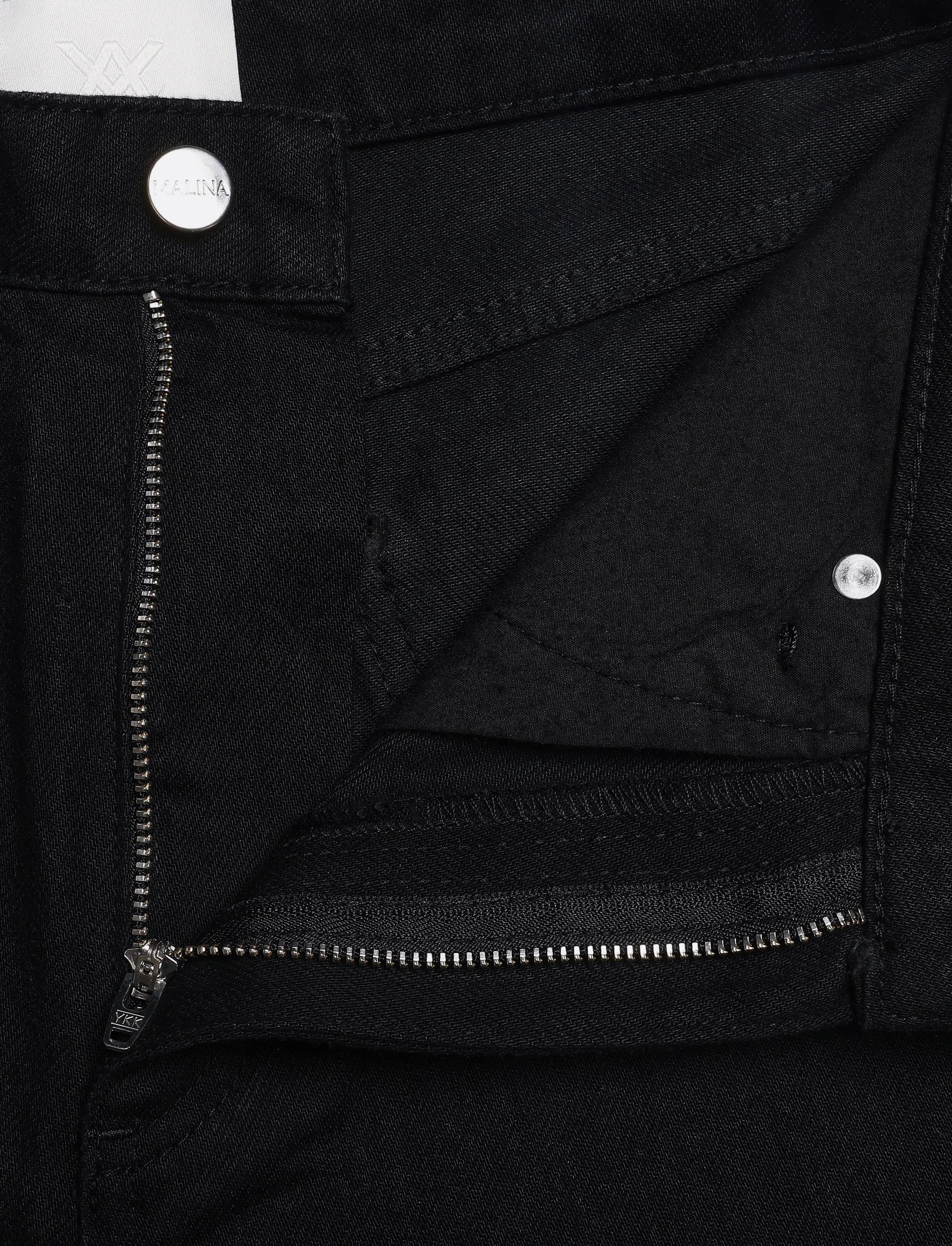 Malina - Low rise soft jeans - premium-styles - black - 3