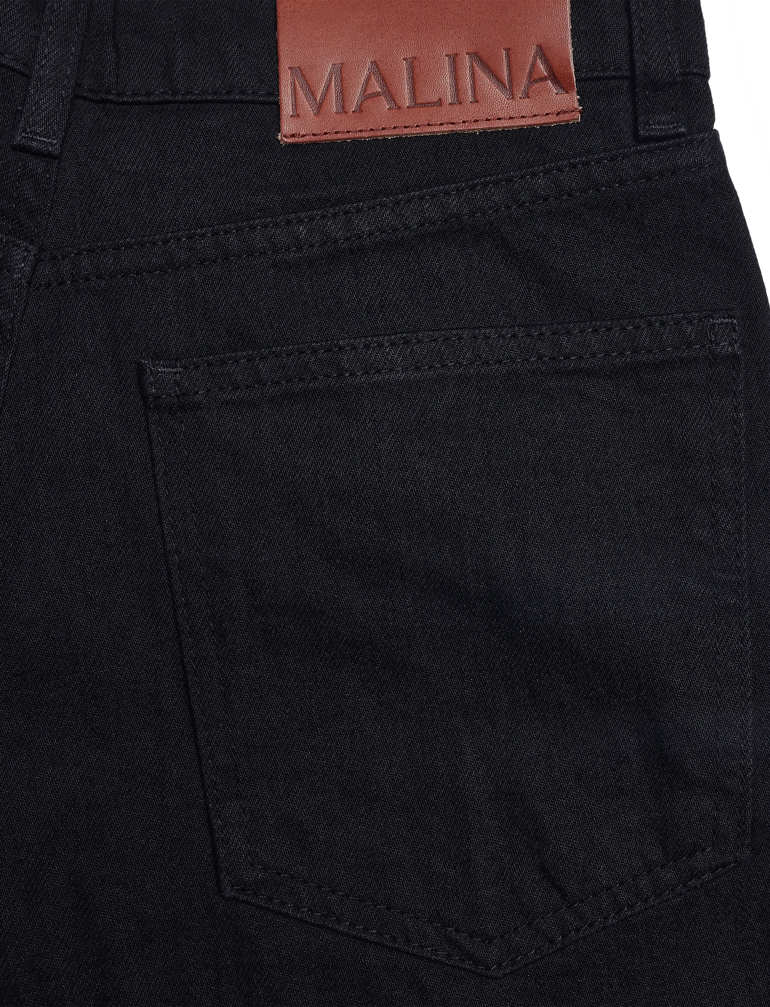Malina - Low rise soft jeans - premium-styles - black - 4