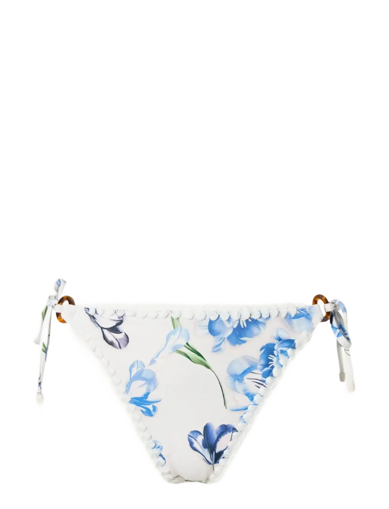 MALINA Roselyn Crochet Trimmed Bikini Bottom Blau - S - Damen