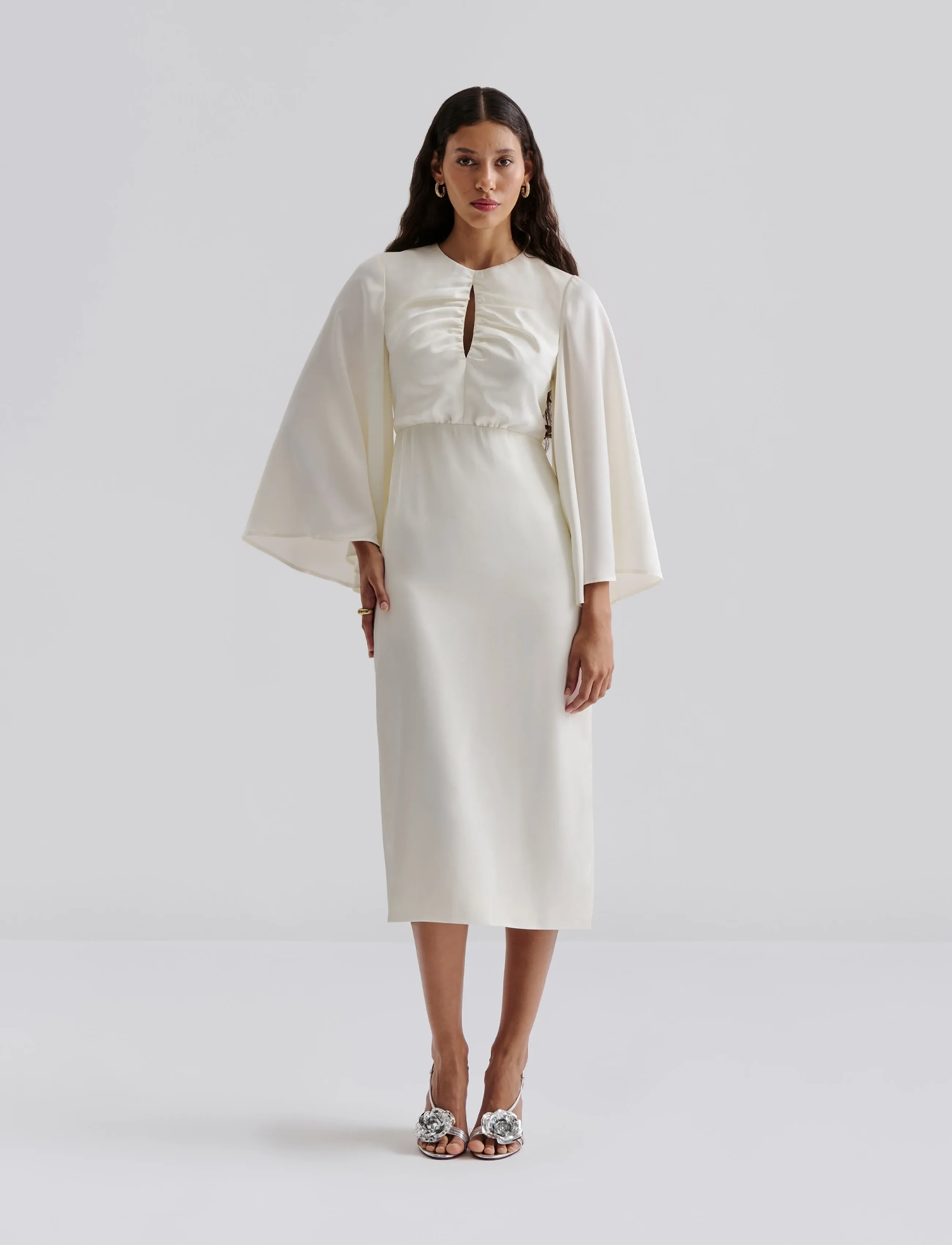 Malina Isadora Midi Dress, 48, Dresses, Creme - Bridal Frauen