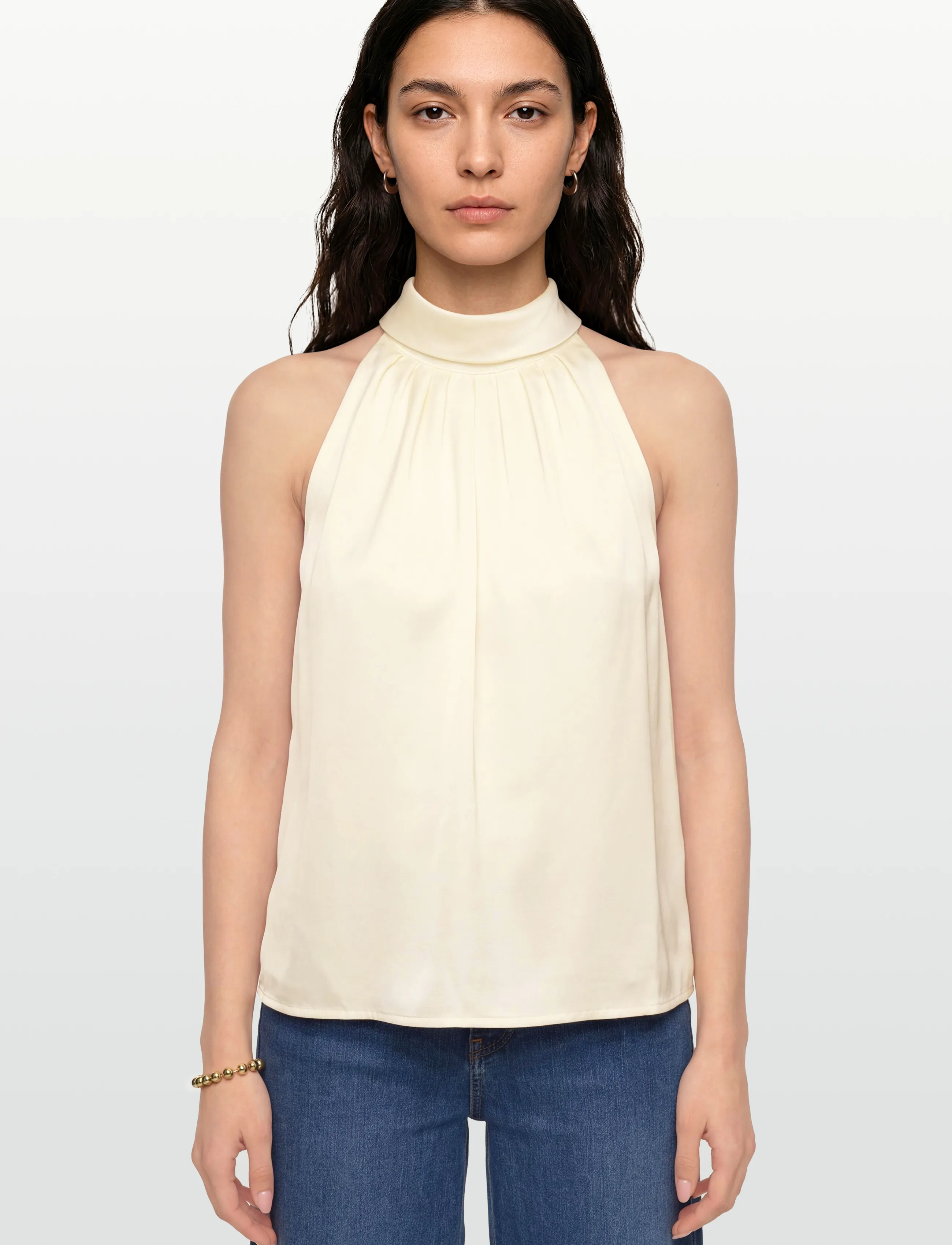 Malina - Siri Top - hihattomat topit - cream - 3