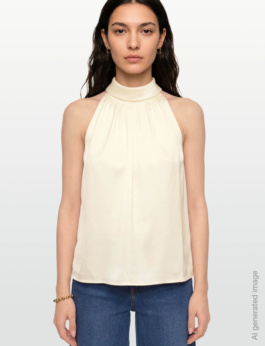 Malina - Siri Top - Ärmellose tops - cream - 3