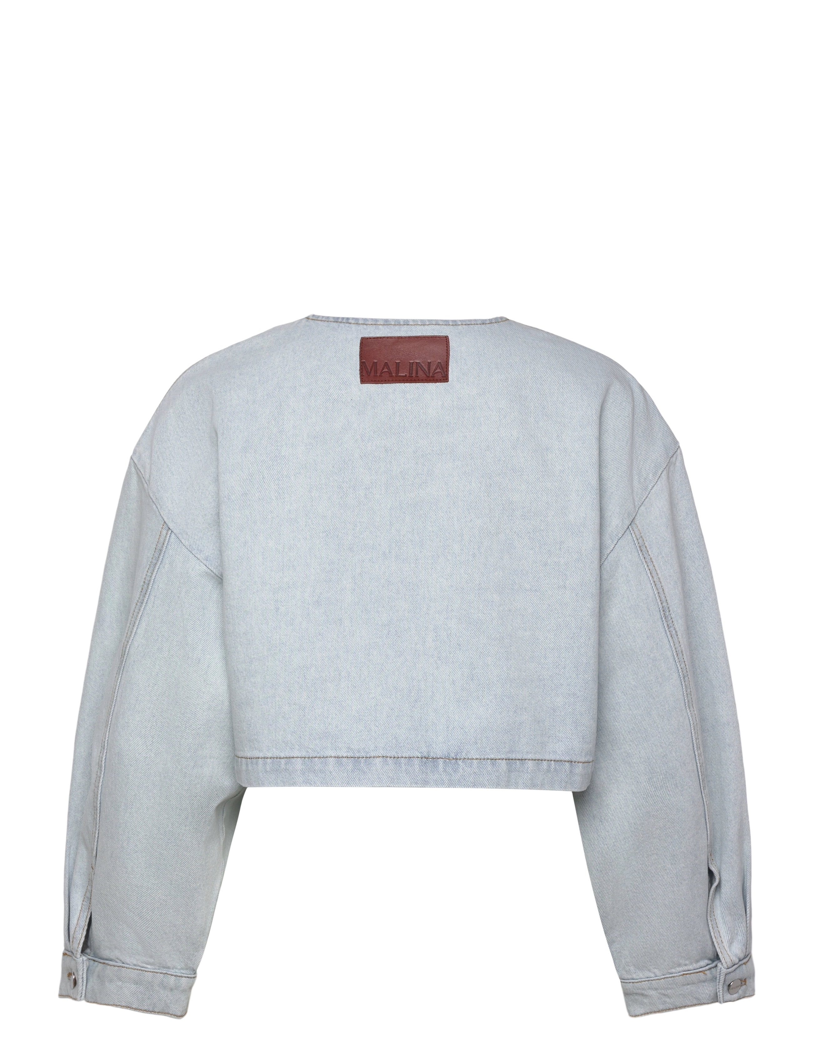 Malina - Elowen cropped denim jacket - frühlingsjacken - light blue wash - 2