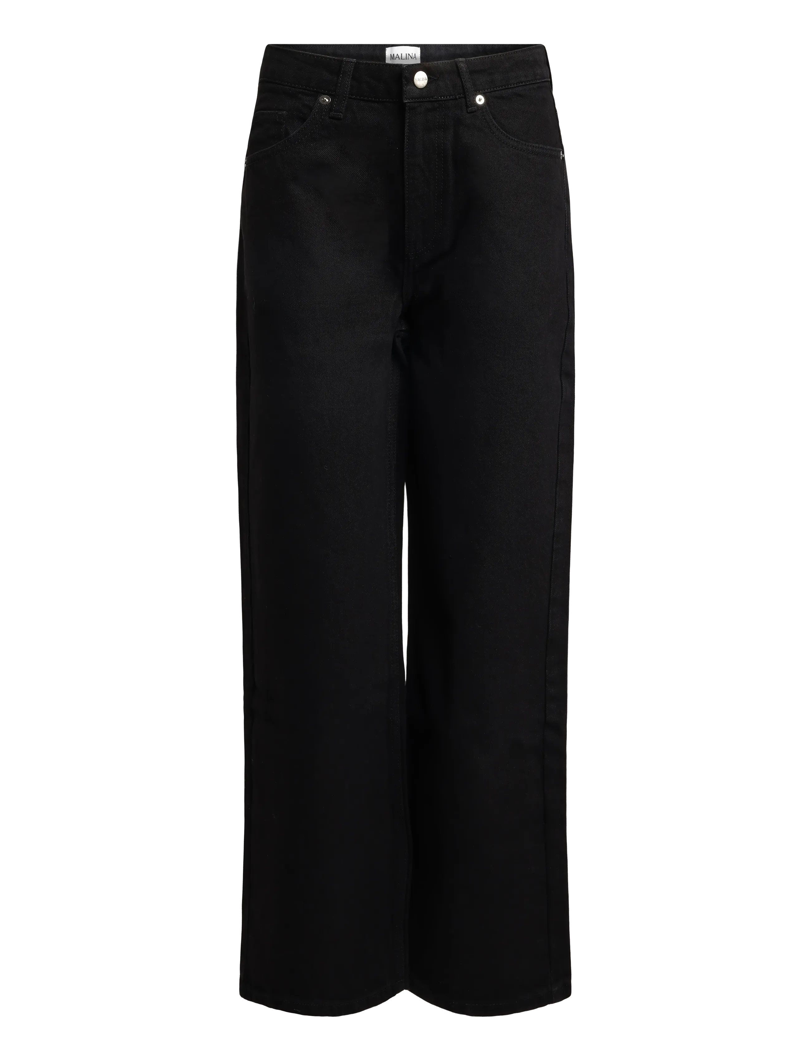 Malina Matilda slouchy mid rise wide jeans - Jeans - BLACK / black