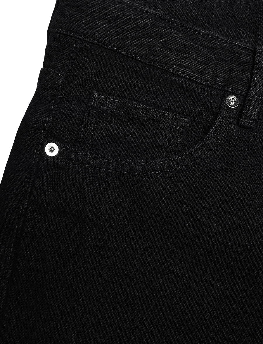 Malina - Matilda slouchy mid rise wide jeans - hosen mit weitem bein - black - 2