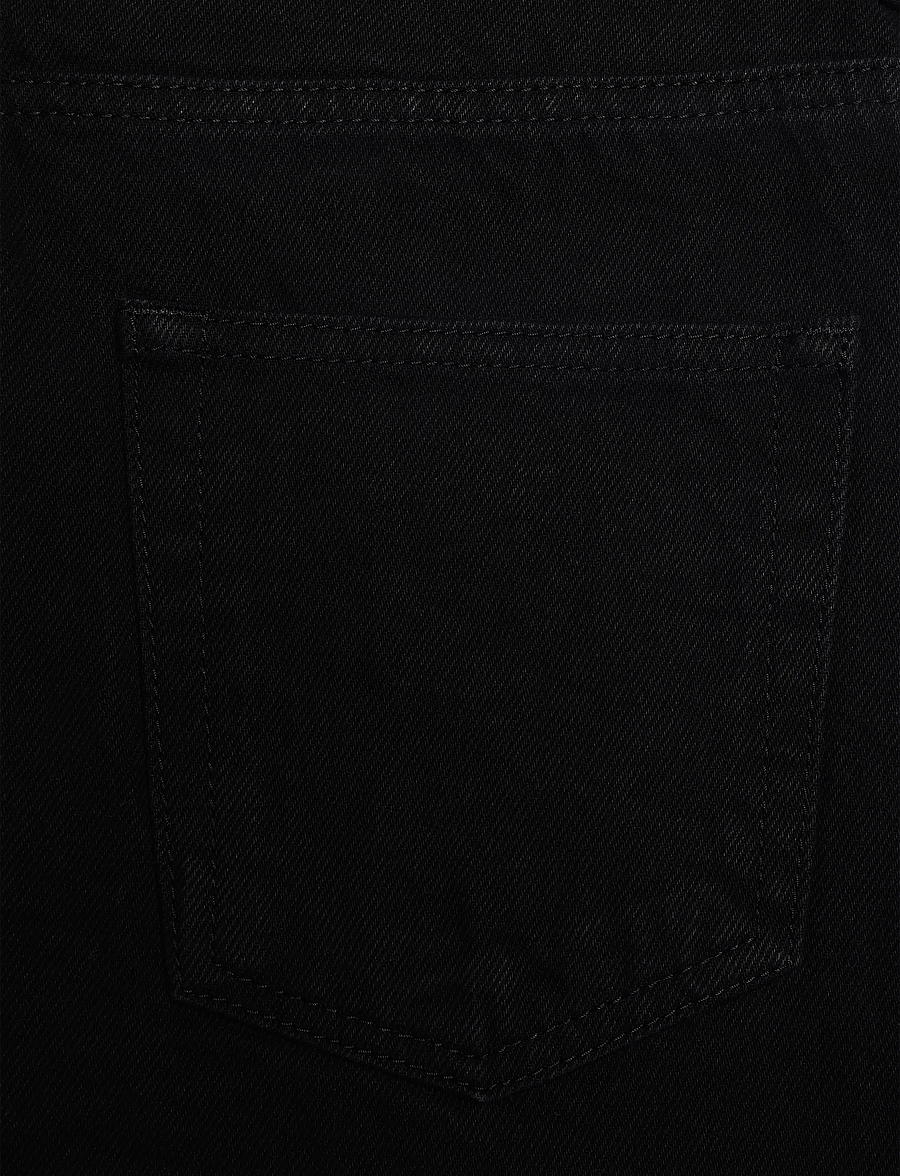 Malina - Matilda slouchy mid rise wide jeans - hosen mit weitem bein - black - 4