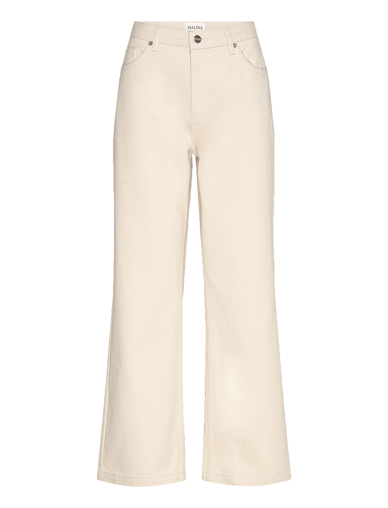 Malina - Matilda slouchy mid rise wide jeans - laia säärega teksad - cream - 1