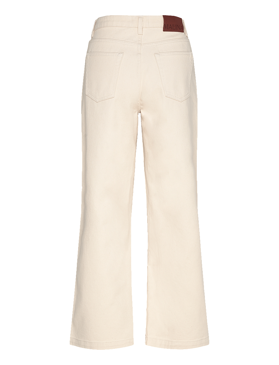Malina - Matilda slouchy mid rise wide jeans - hosen mit weitem bein - cream - 2