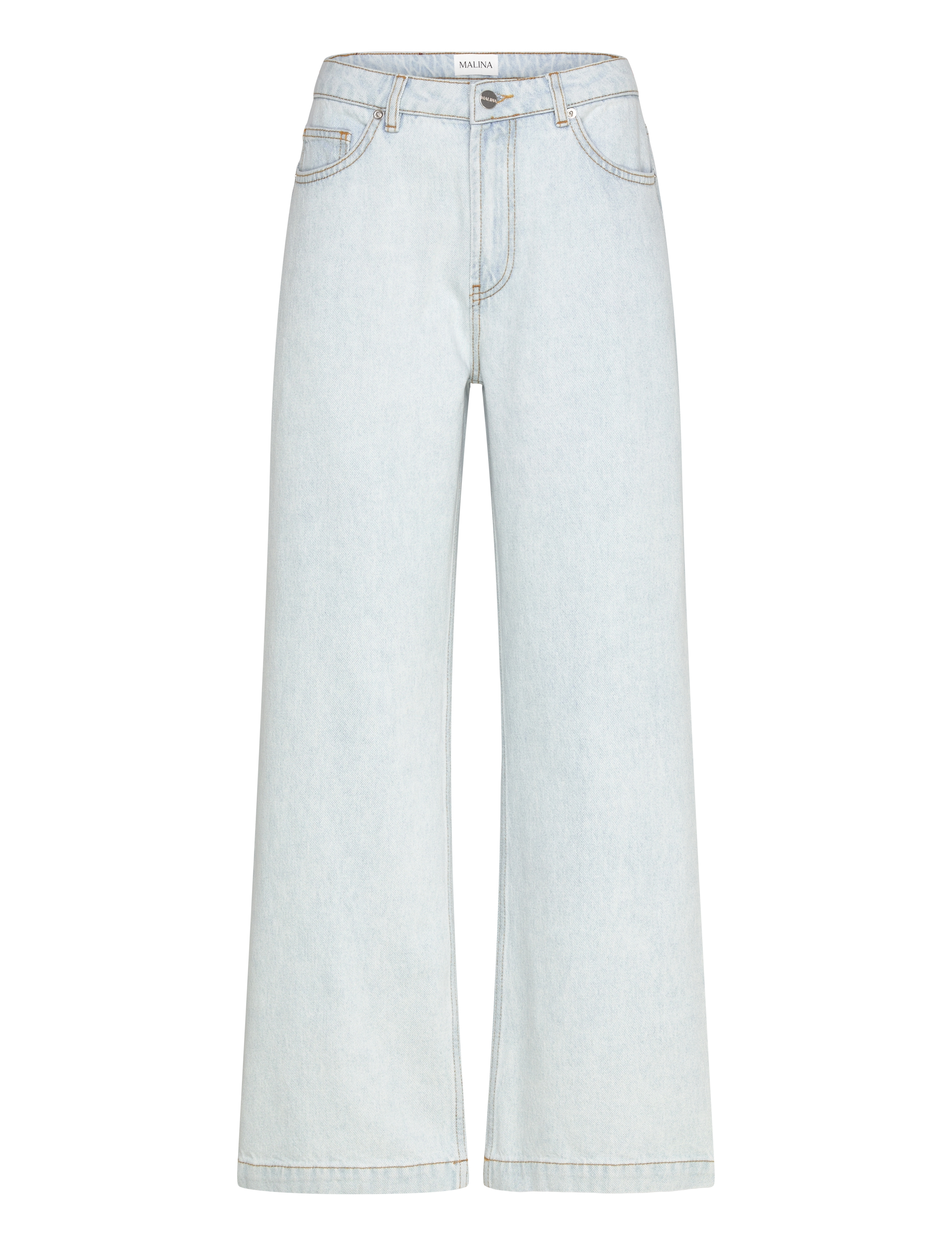 Matilda slouchy mid rise wide jeans - LIGHT BLUE WASH