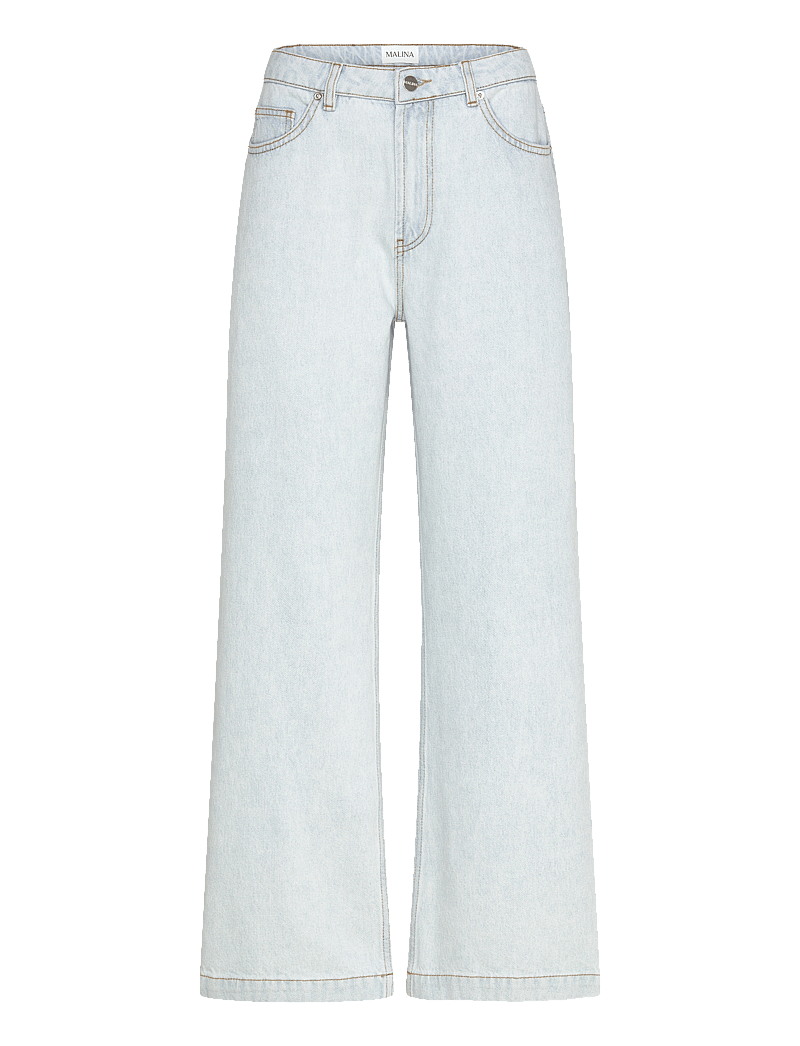 Malina - Matilda Slouchy Mid rise wide jeans - laia säärega teksad - light blue wash - 1