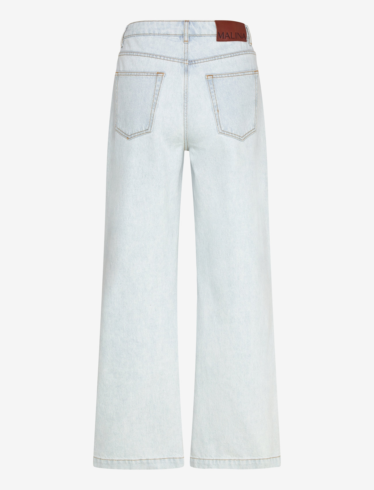 Malina - Matilda Slouchy Mid rise wide jeans - laia säärega teksad - light blue wash - 2