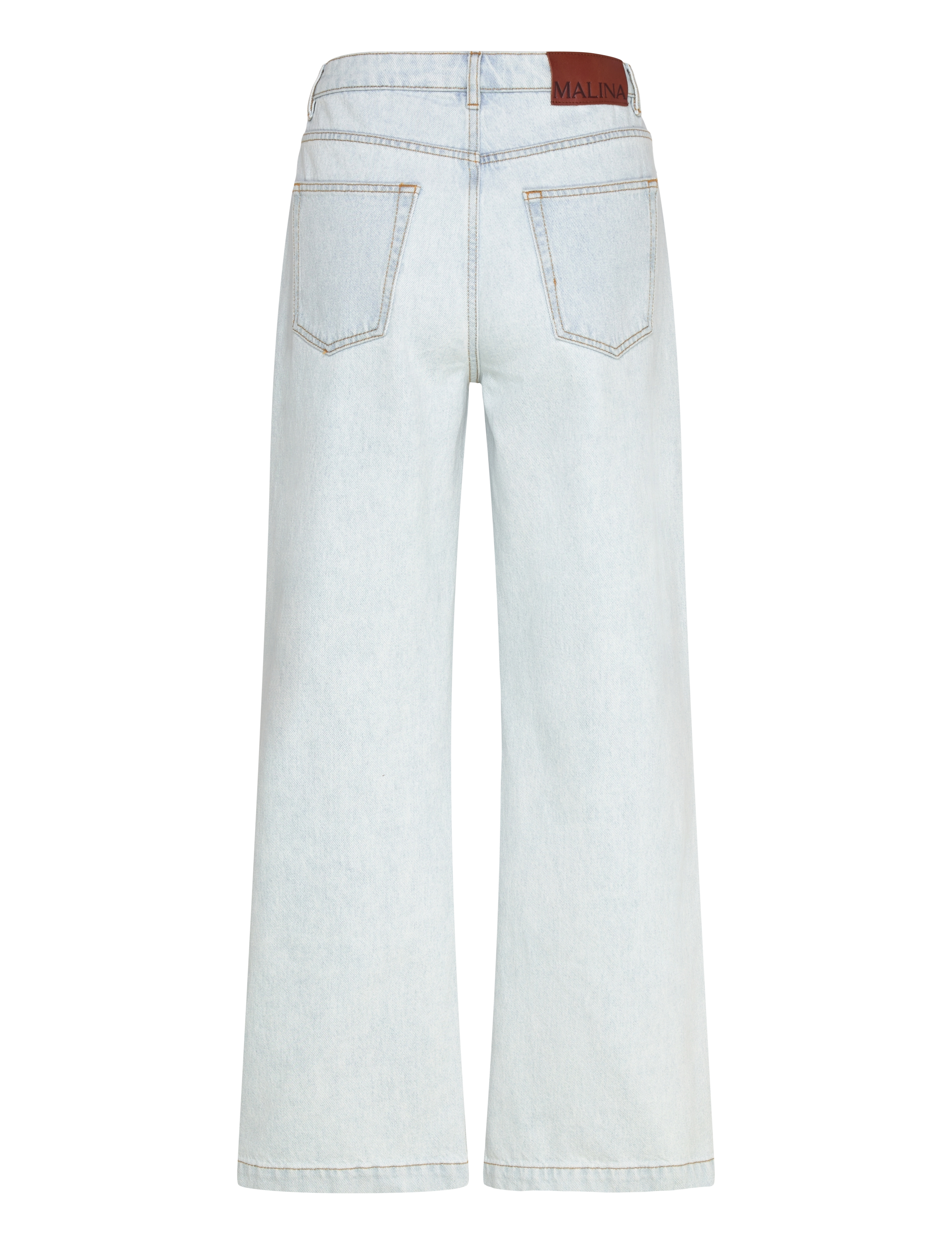 Malina - Matilda slouchy mid rise wide jeans - brede jeans - light blue wash - 2