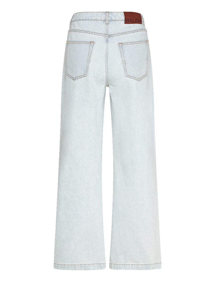 Malina - Matilda slouchy mid rise wide jeans - brede jeans - light blue wash - 2