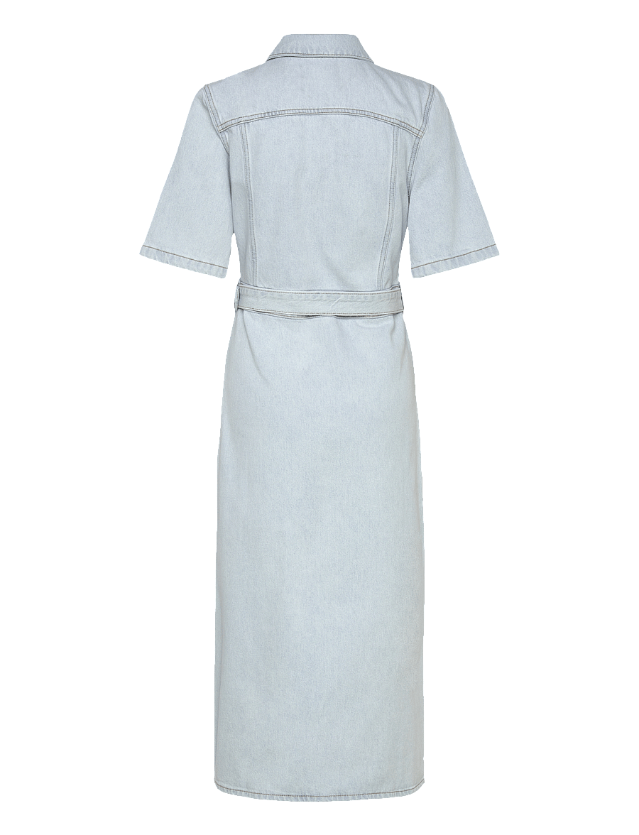 Malina - Eudora denim midi dress - hemdkleider - light blue wash - 2