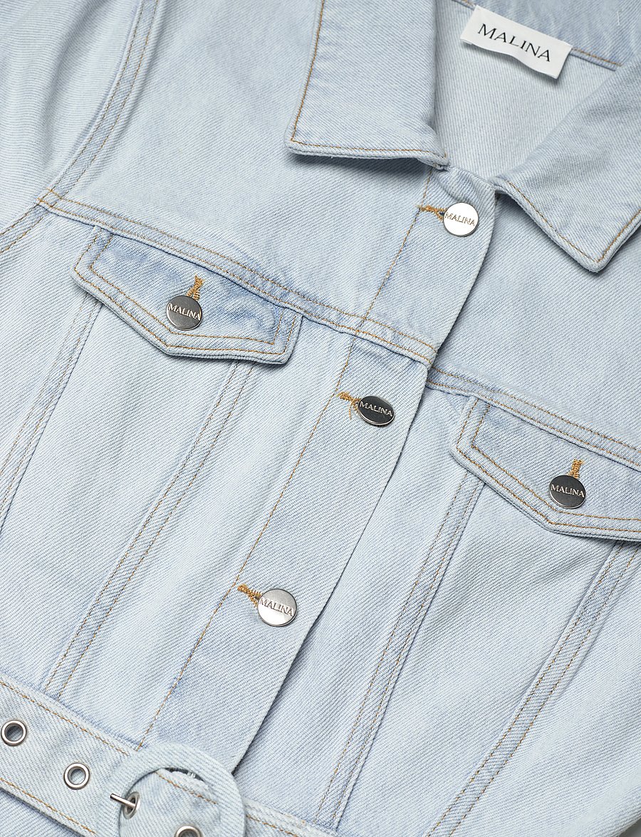 Malina - Eudora denim midi dress - hemdkleider - light blue wash - 5