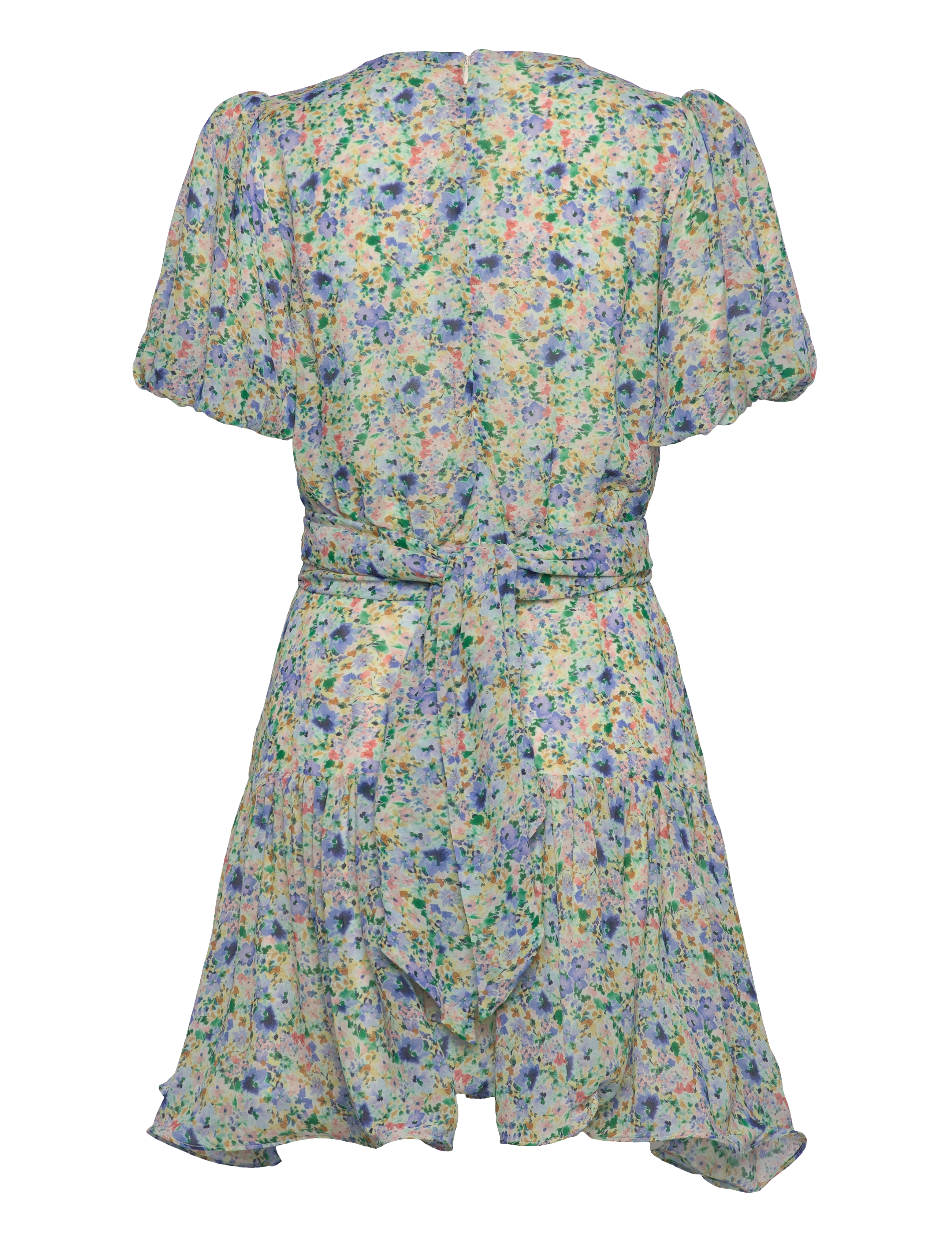 Malina - Lone v-neck chiffong mini dress - robes d'été - ditsy - 2
