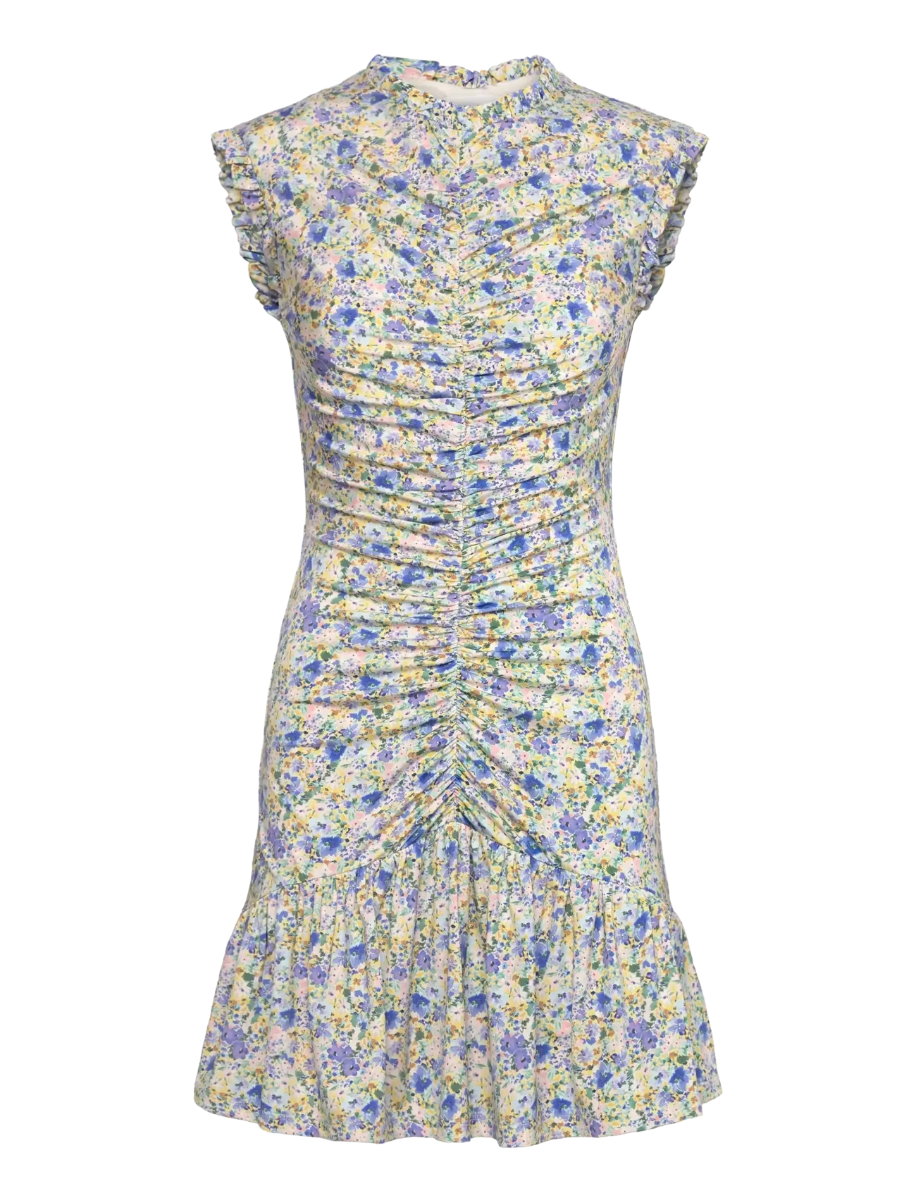 MALINA Agnes Draped Jersey Mini Kleid Patterned - XL - Damen