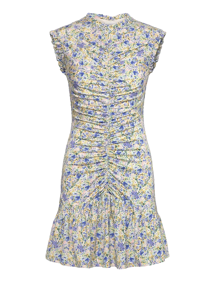Malina - Agnes draped jersey mini dress - suvekleidid - ditsy - 1