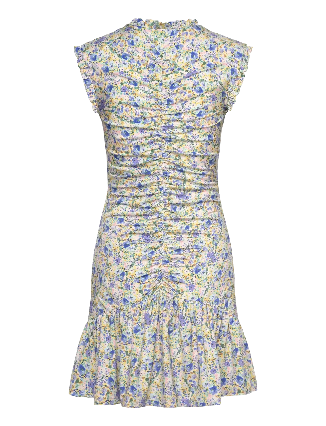 Malina - Agnes draped jersey mini dress - sommerkjoler - ditsy - 2