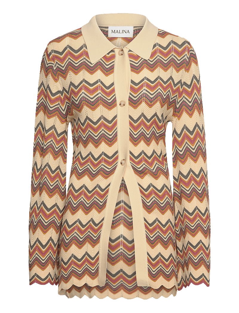 Malina - Linnea fitted knitted cardigan - neuleet - multi - 1