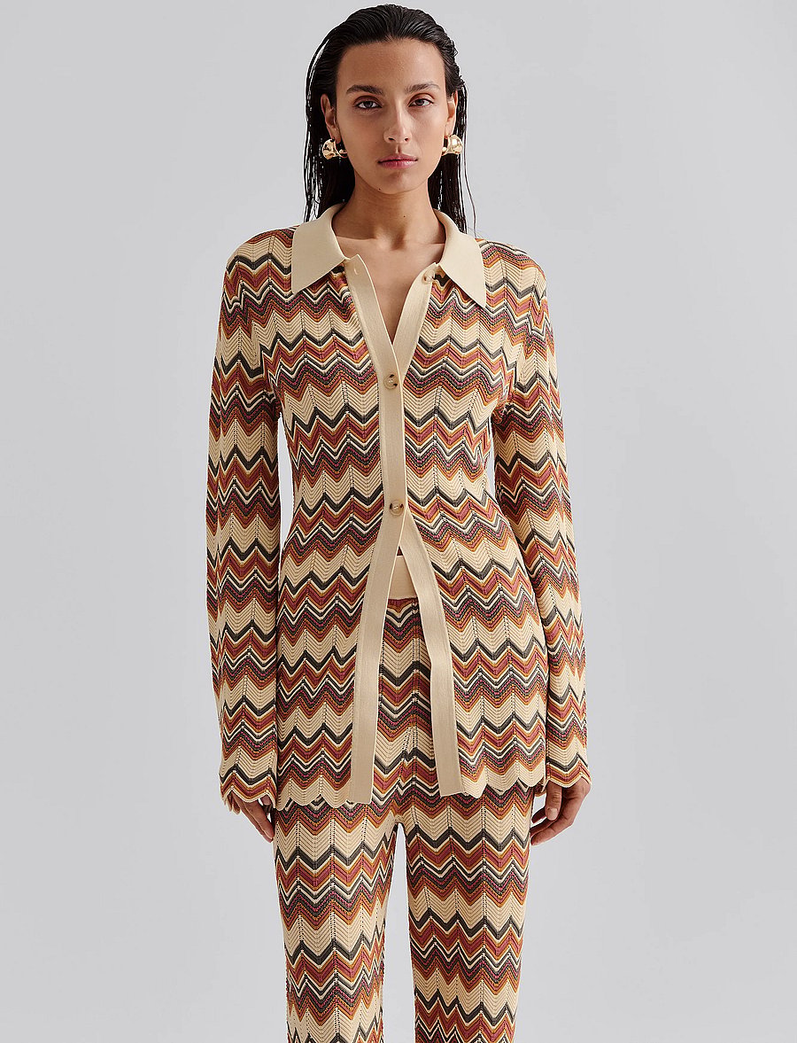 Malina - Linnea fitted knitted cardigan - erityistilaisuudet - multi - 4