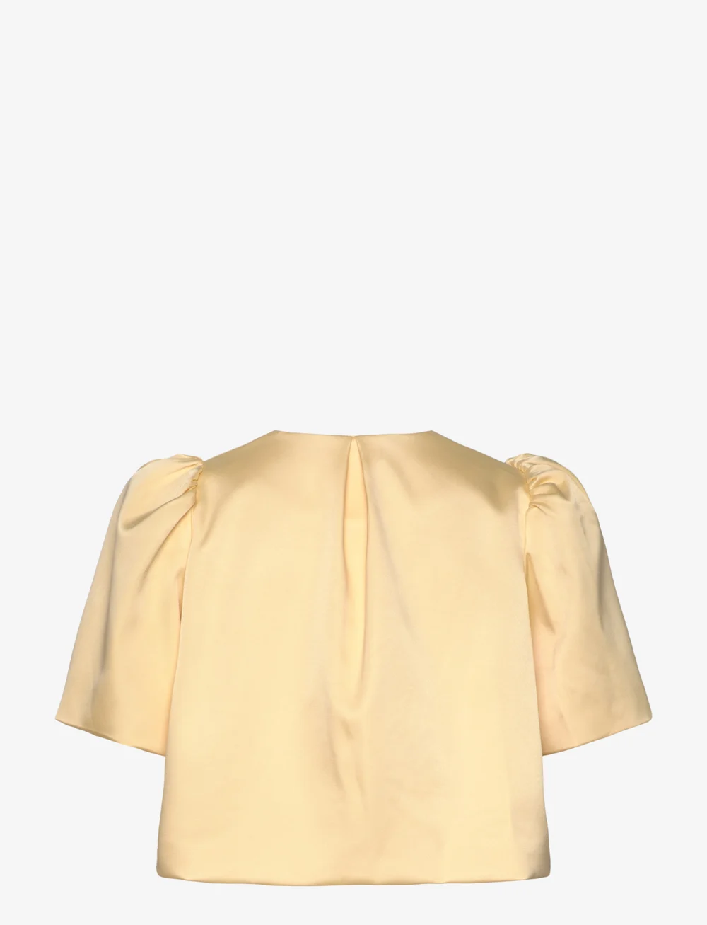 Malina - Serena short sleeve wrap blouse - kortærmede bluser - lemon - 2