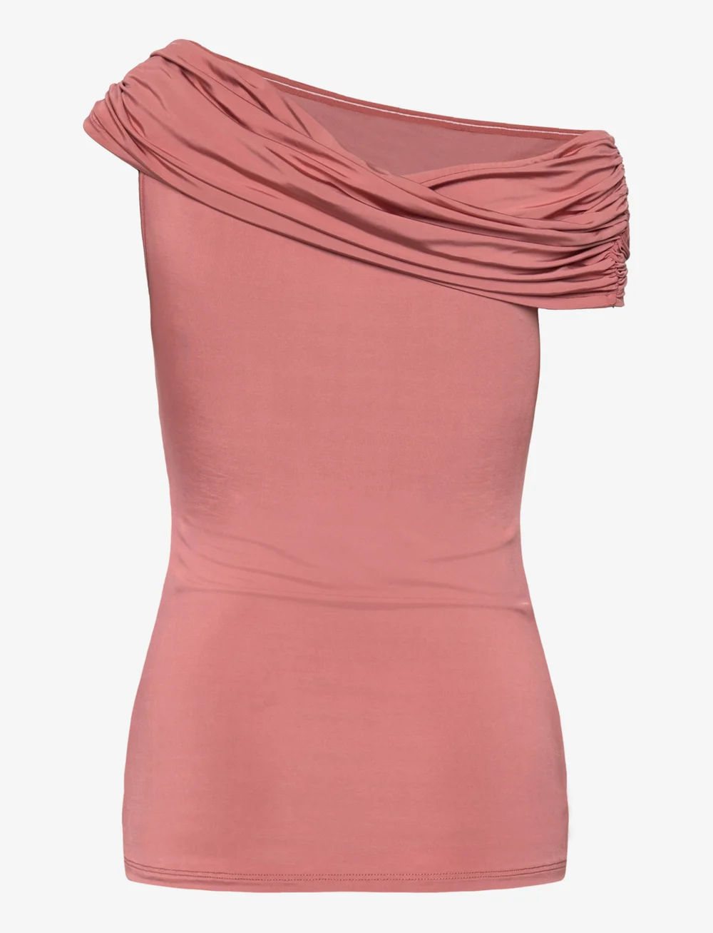 Malina - Ariel jersey off shoulder top - tanktops - terracotta - 2