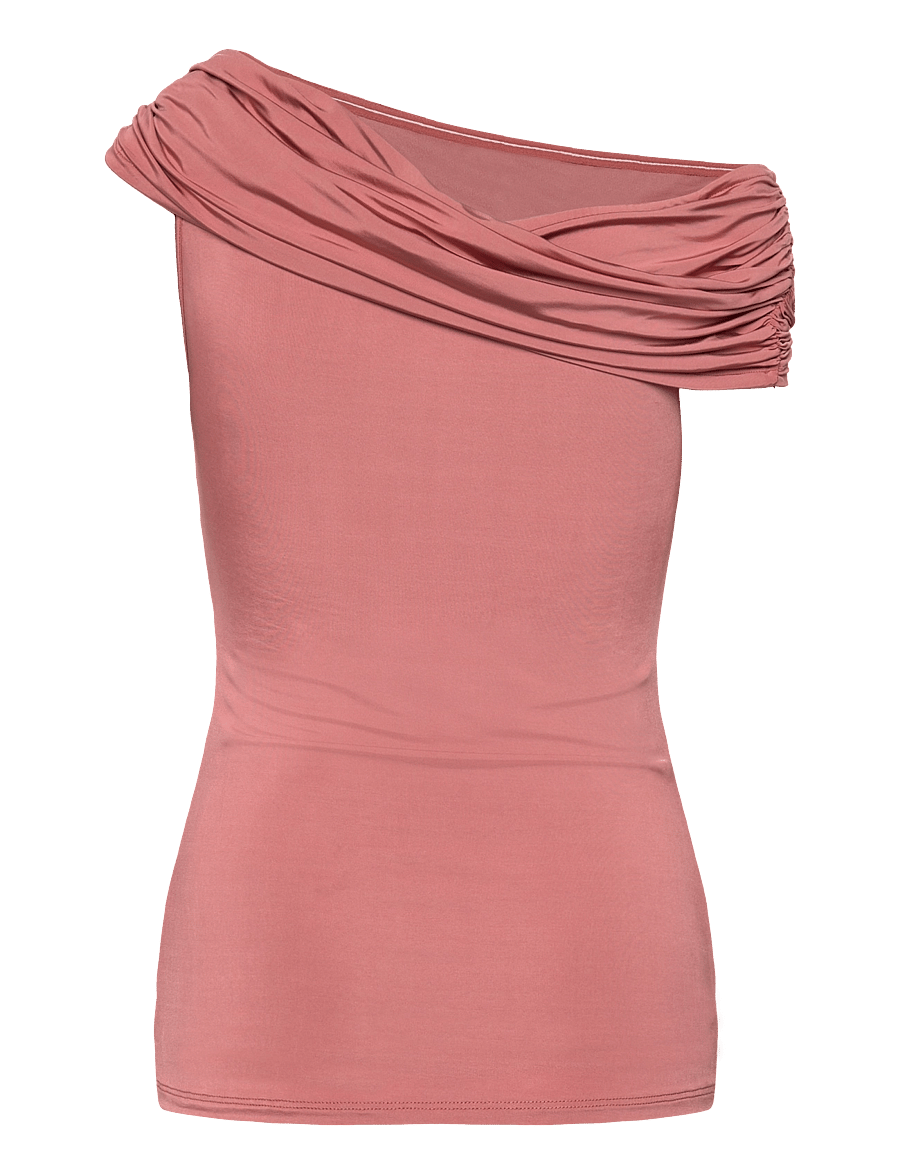 Malina - Ariel jersey off shoulder top - Ärmellose tops - terracotta - 2