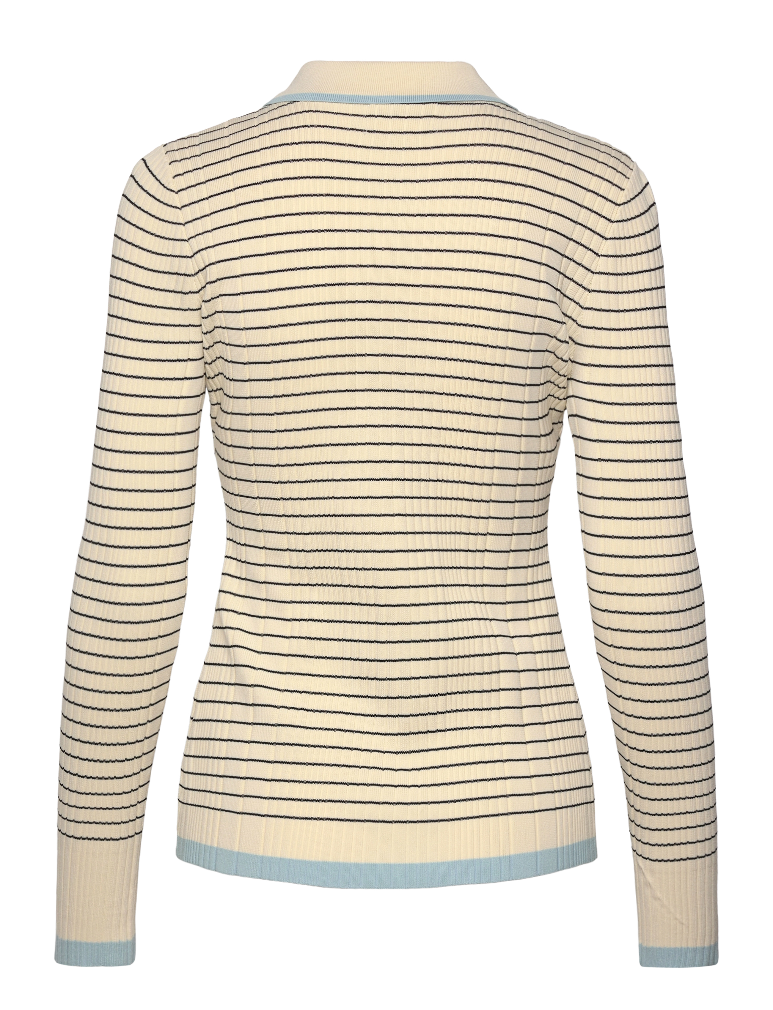 Malina - Frida striped knitted cardigan - black stripe - 2