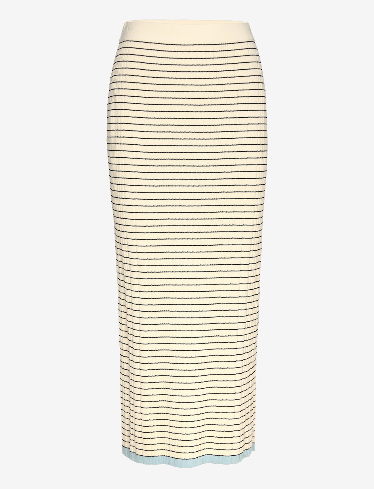 Malina - Katya knitted maxi skirt - kootud seelikud - black stripe - 1