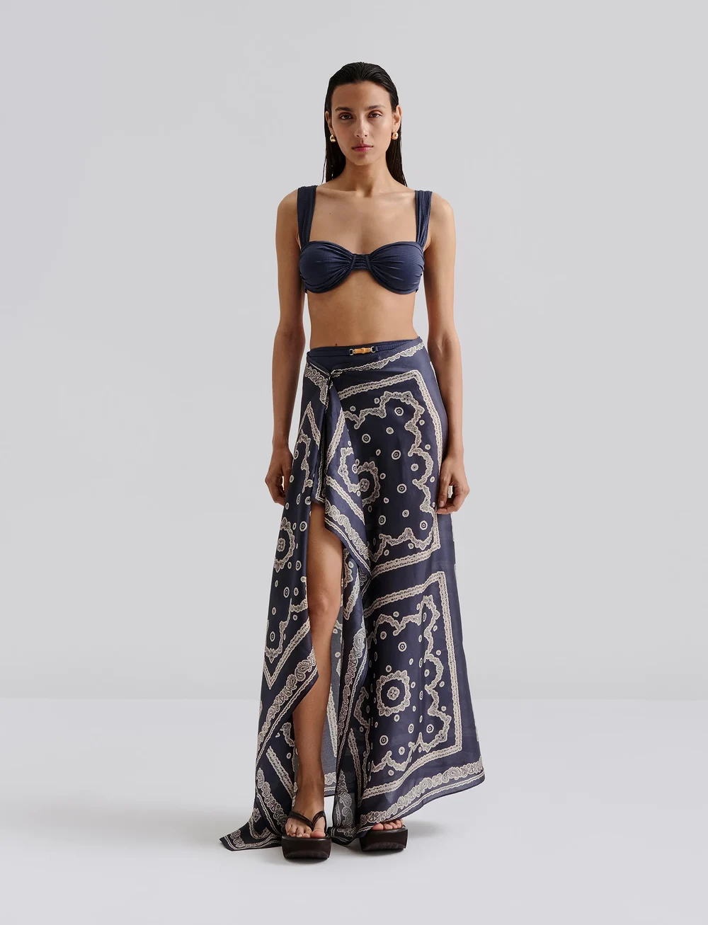 Malina - Beach silk pareo - strandmode - bandana - 0